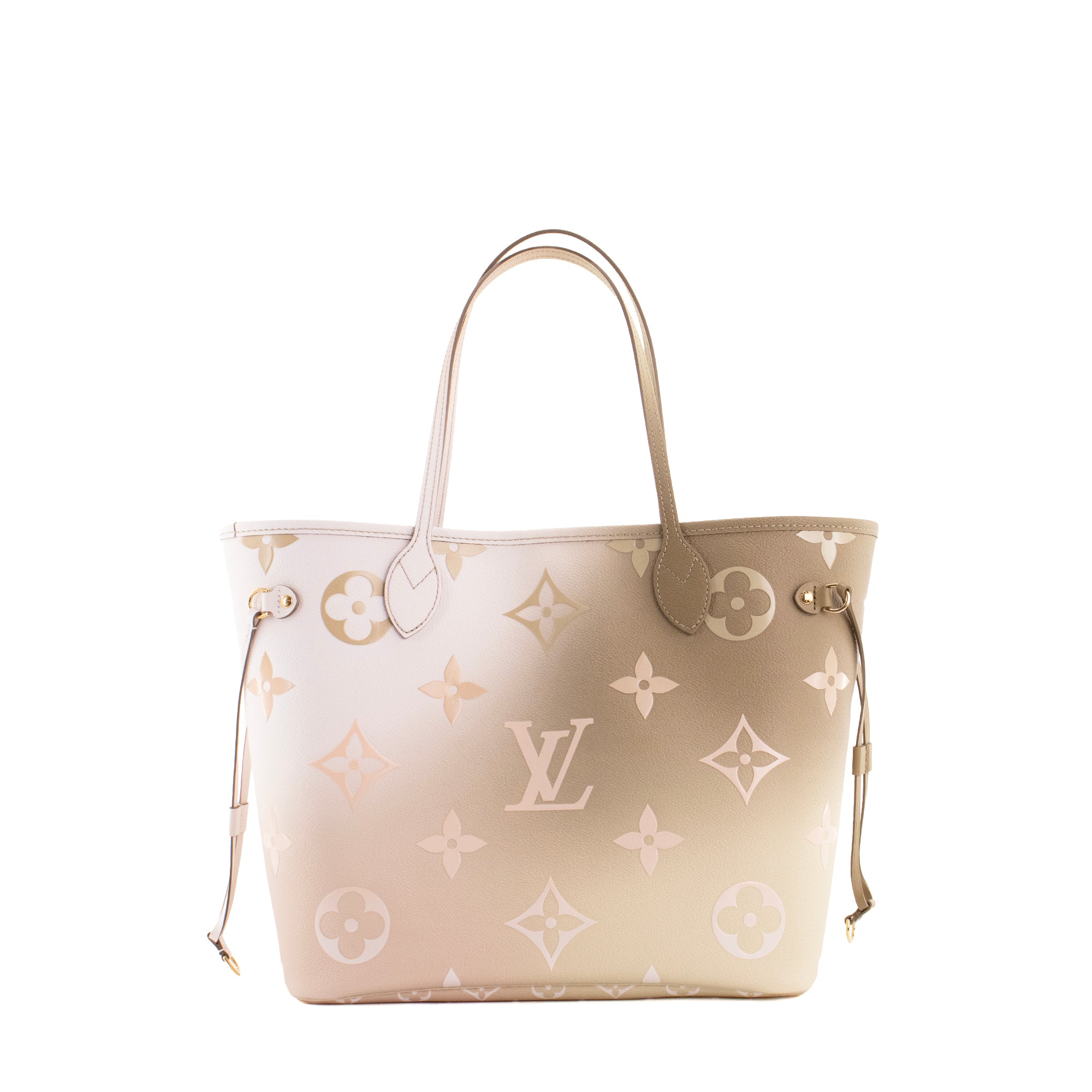 LOUIS VUITTON - Sac cabas Neverfull MM Spring in the City Louis Vuitton en toile enduite kaki édition limitée