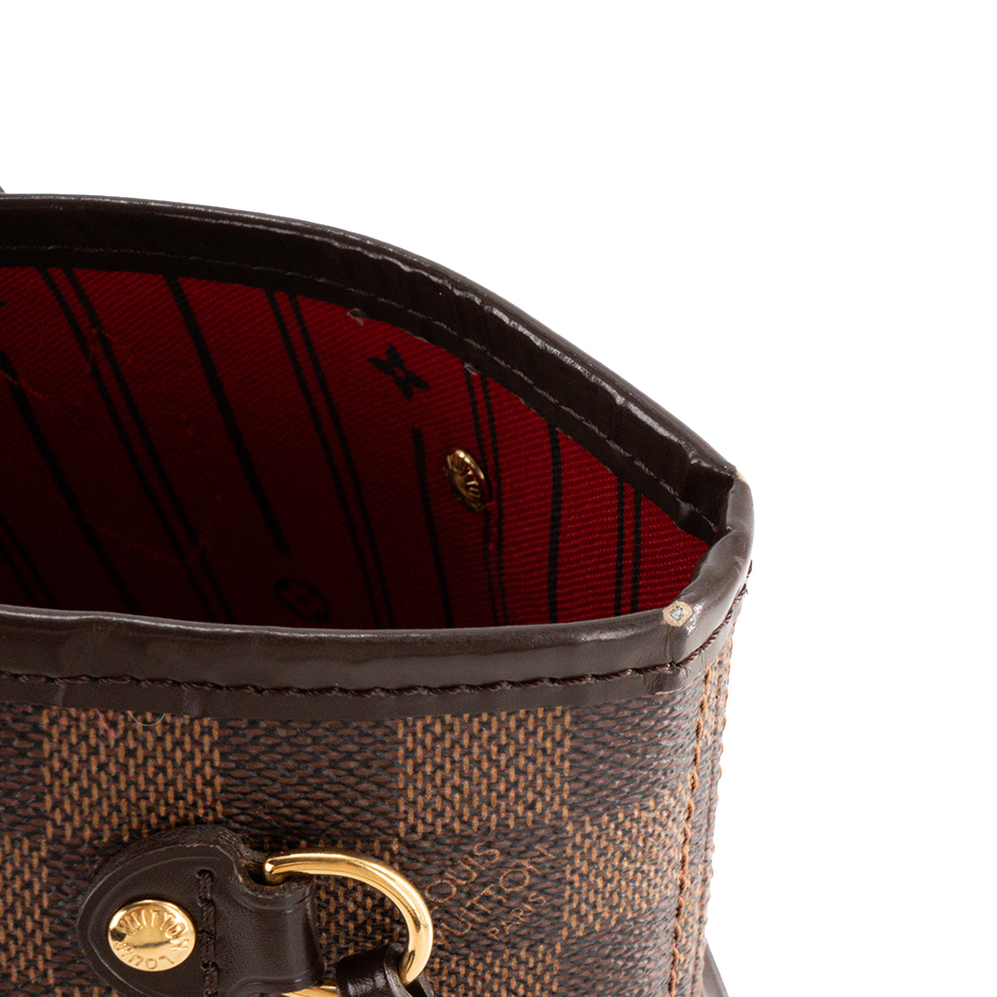 LOUIS VUITTON - Sac cabas Neverfull PM Louis Vuitton en toile enduite damier ébène