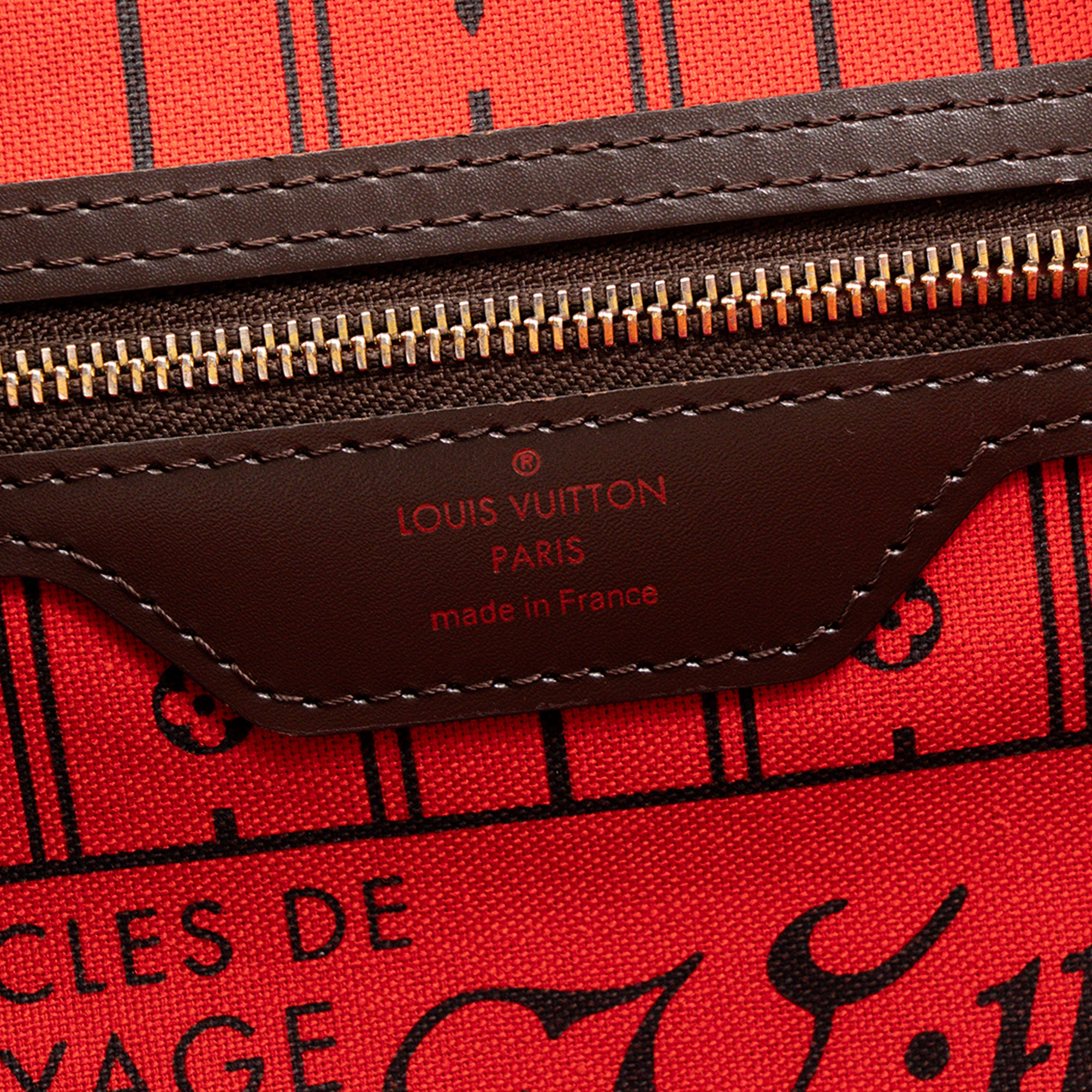 LOUIS VUITTON - Sac cabas Neverfull PM Louis Vuitton en toile enduite damier ébène