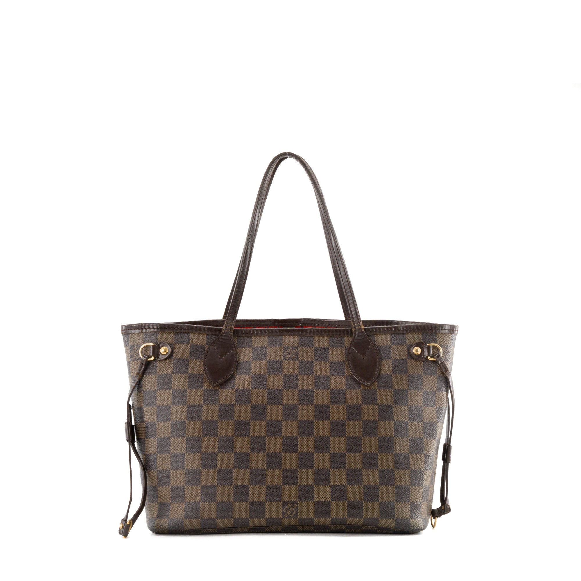 LOUIS VUITTON - Sac cabas Neverfull PM Louis Vuitton en toile enduite damier ébène