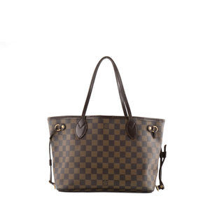 LOUIS VUITTON - Sac cabas Neverfull PM Louis Vuitton en toile enduite damier ébène