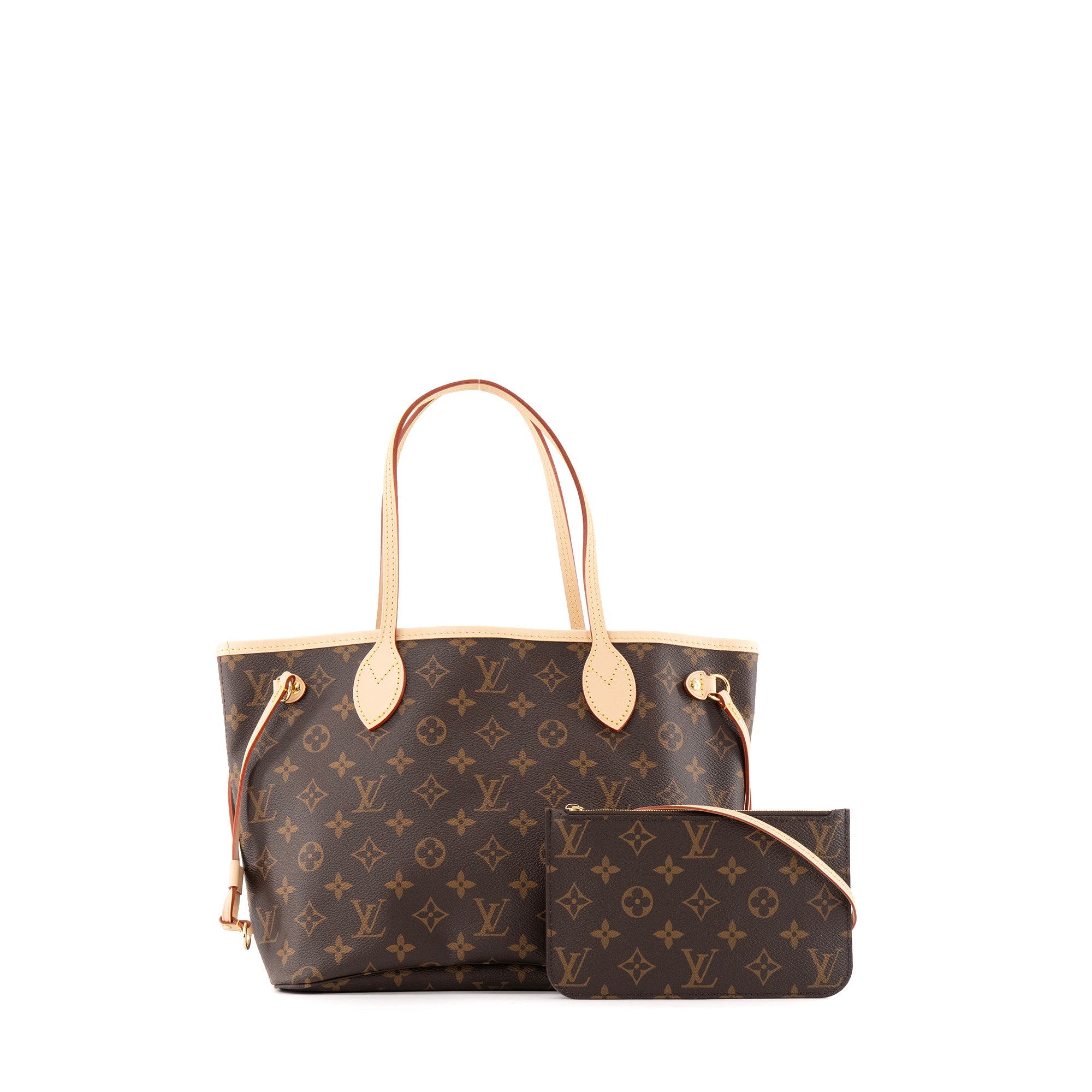 LOUIS VUITTON - Sac cabas Neverfull PM Louis Vuitton en toile enduite monogrammée