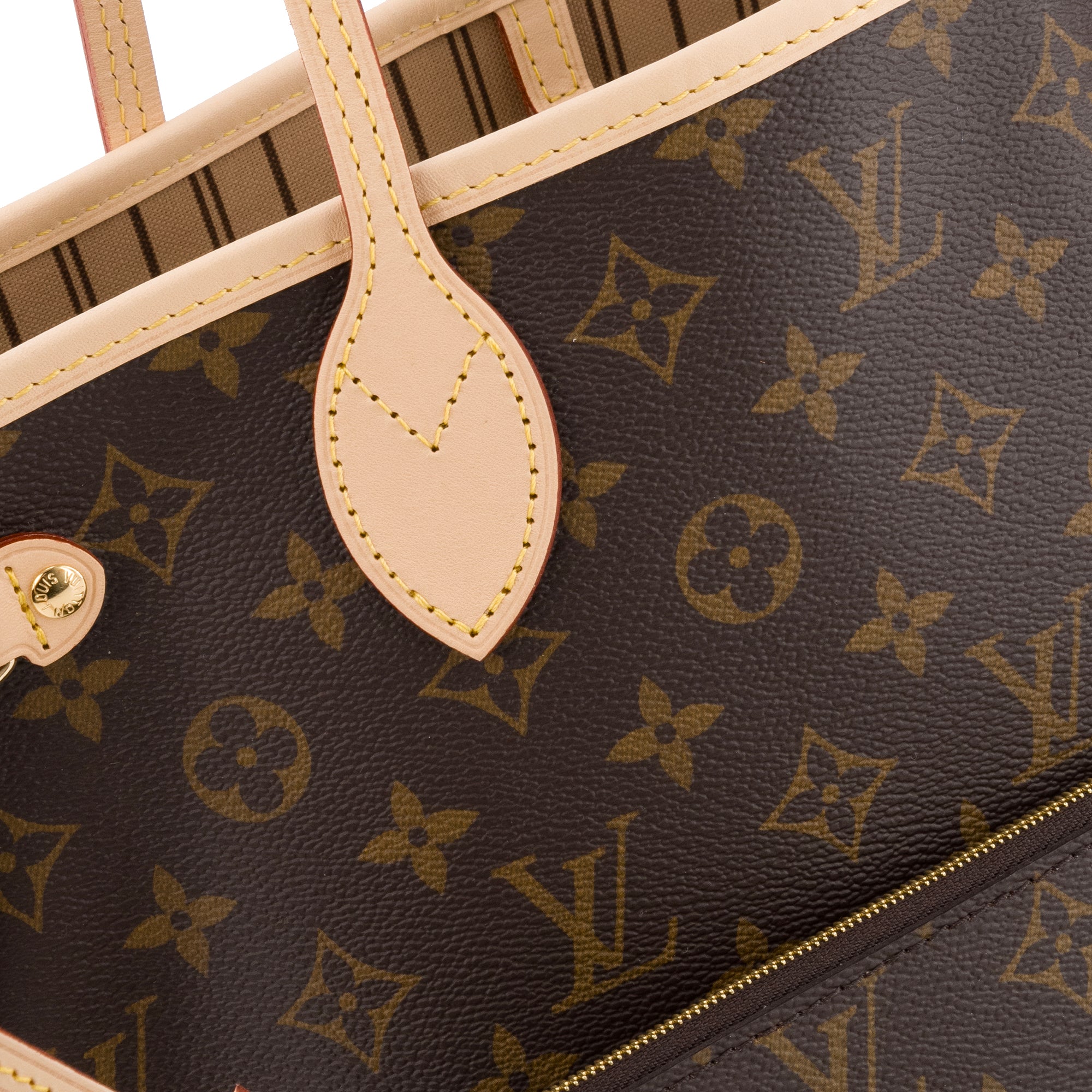 LOUIS VUITTON - Sac cabas Neverfull PM Louis Vuitton en toile enduite monogrammée