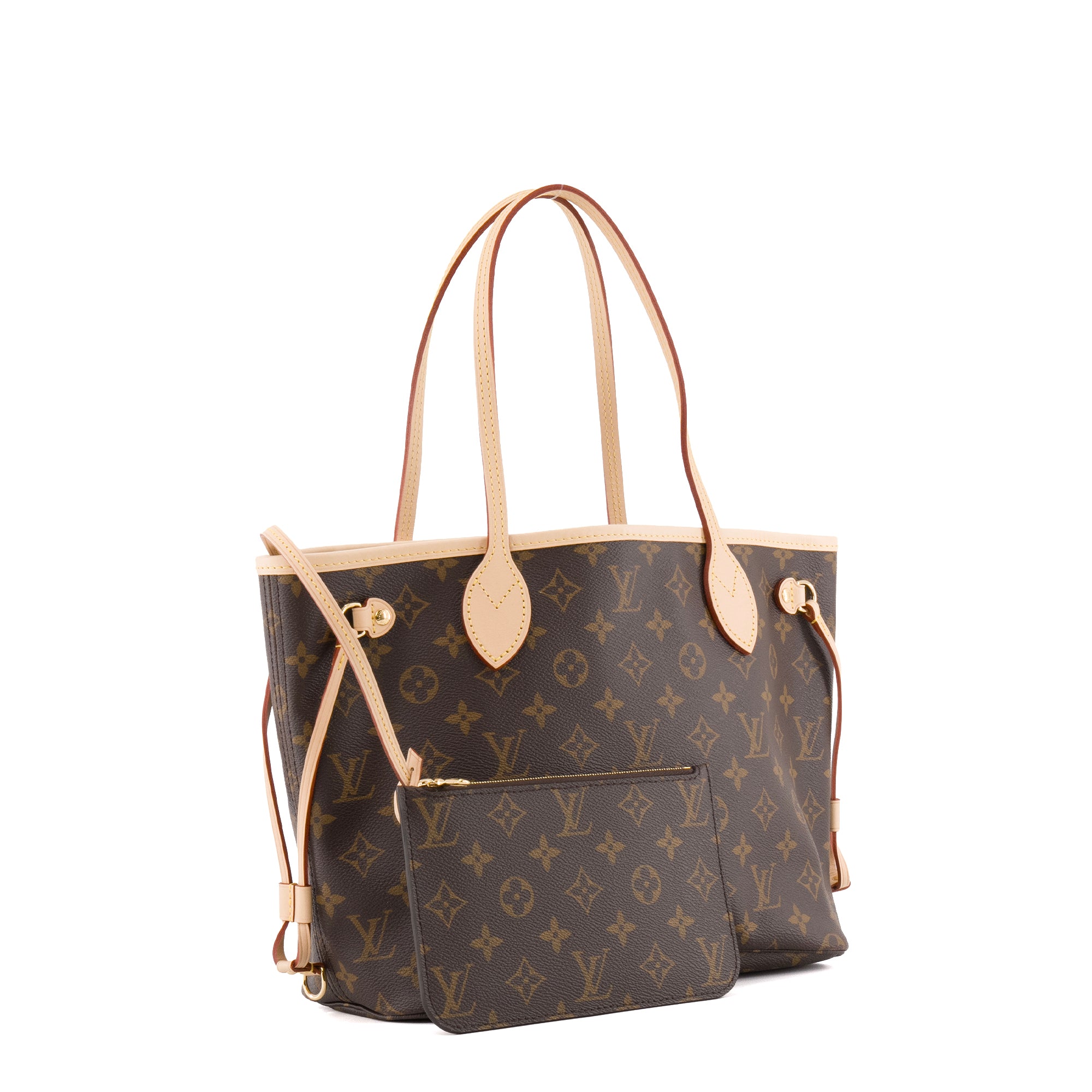 LOUIS VUITTON - Sac cabas Neverfull PM Louis Vuitton en toile enduite monogrammée