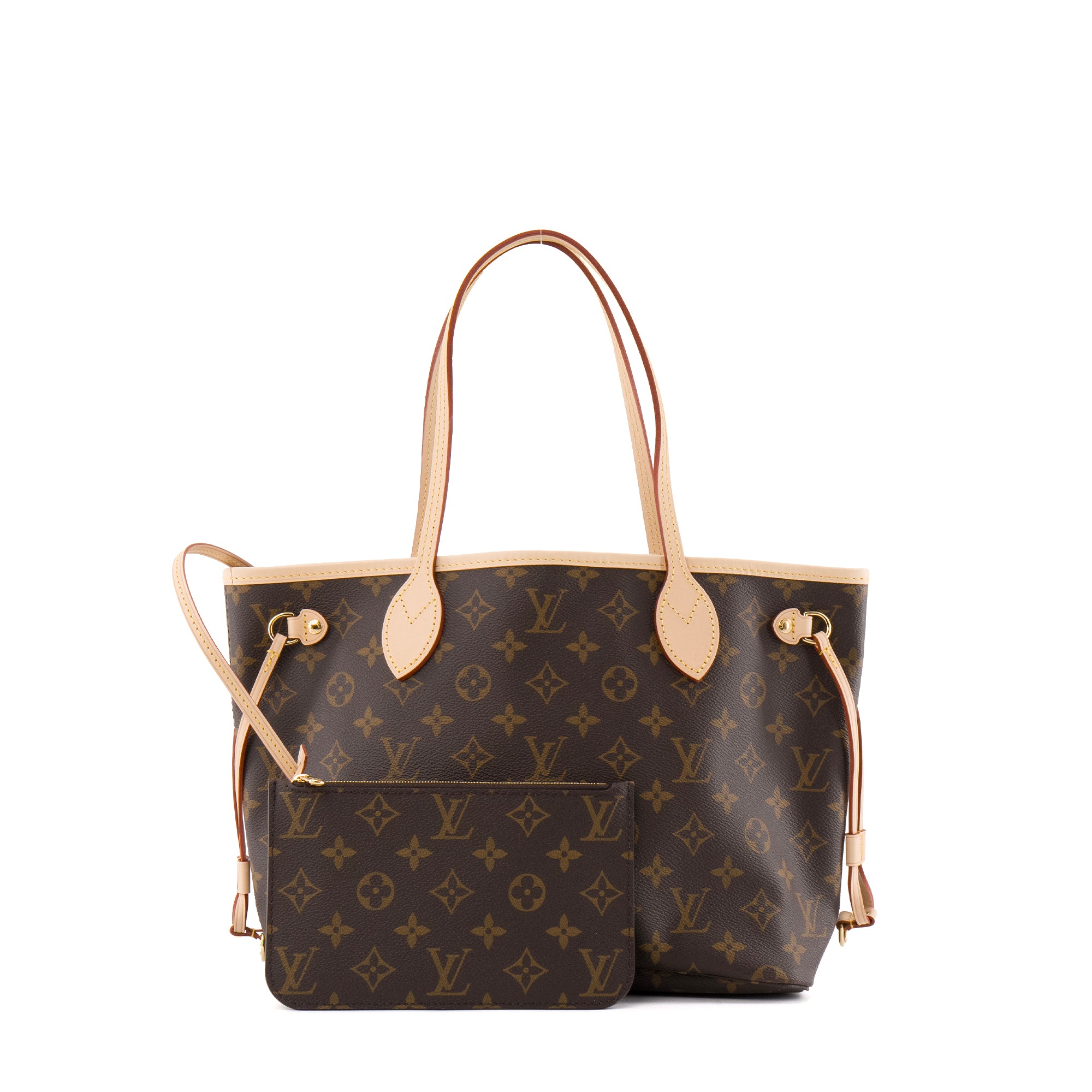 LOUIS VUITTON - Sac cabas Neverfull PM Louis Vuitton en toile enduite monogrammée