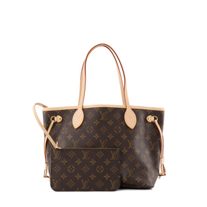 LOUIS VUITTON - Sac cabas Neverfull PM Louis Vuitton en toile enduite monogrammée