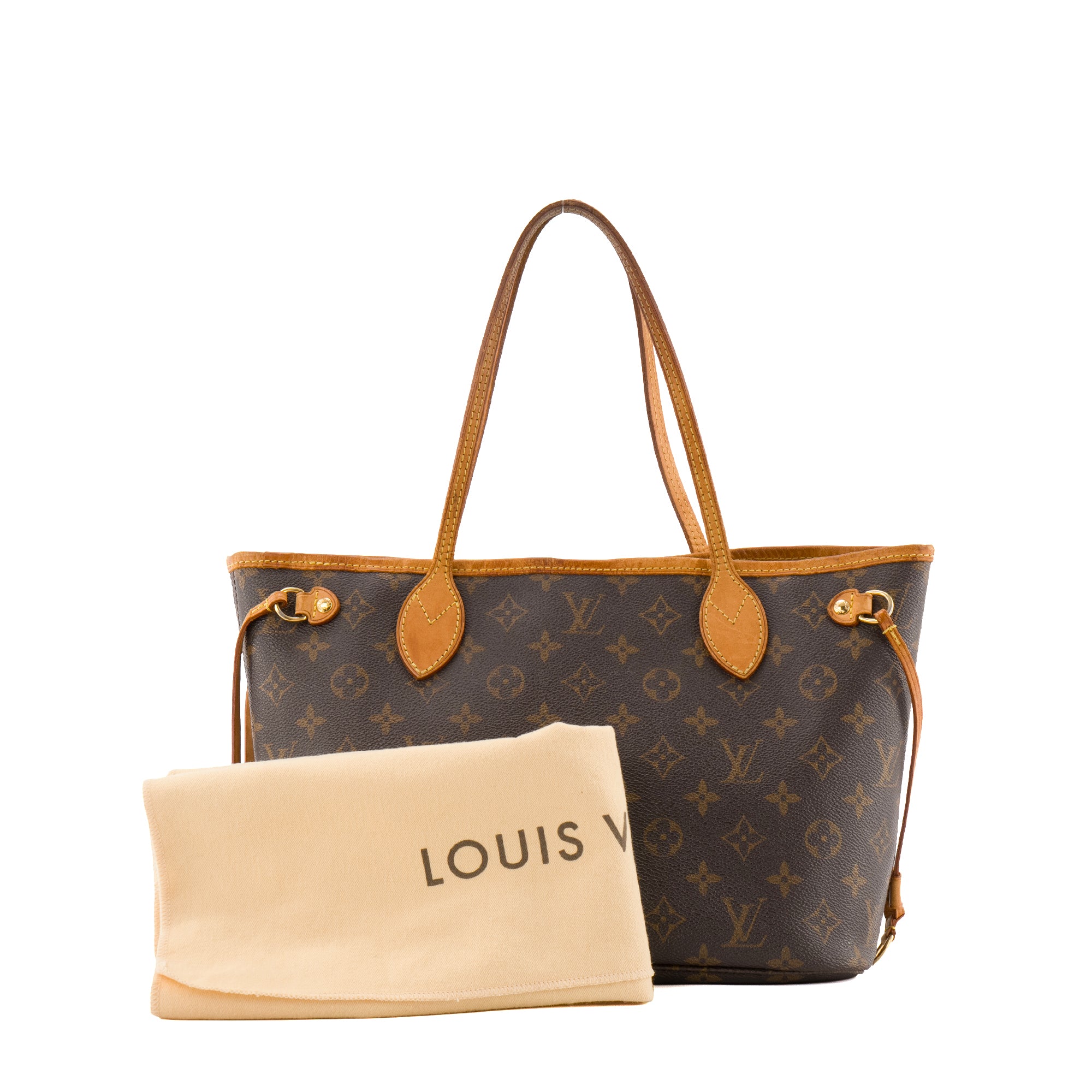 LOUIS VUITTON - Sac cabas Neverfull PM Louis Vuitton en toile enduite monogrammée