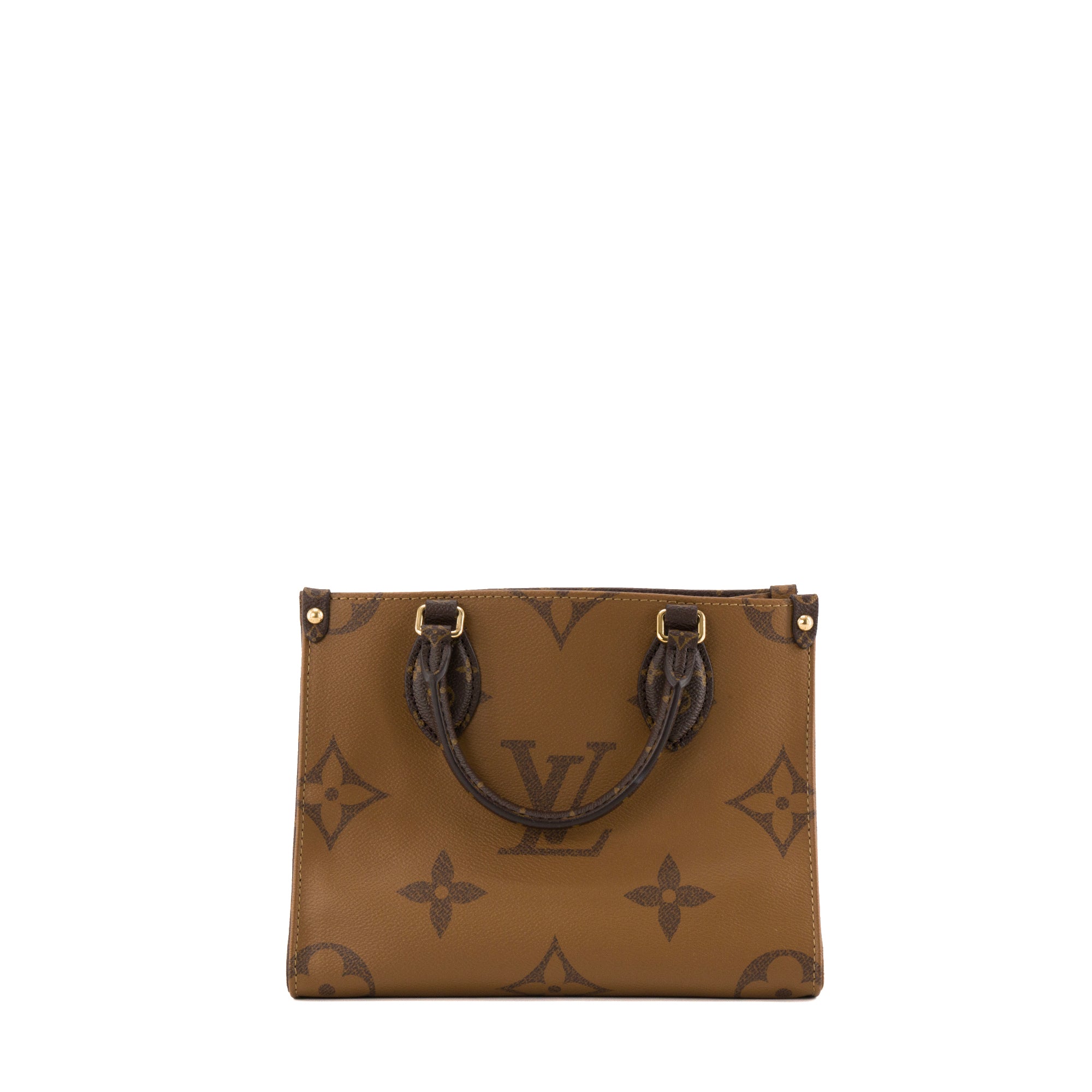 LOUIS VUITTON - Sac cabas OnTheGo PM Louis Vuitton en toile enduite monogrammée