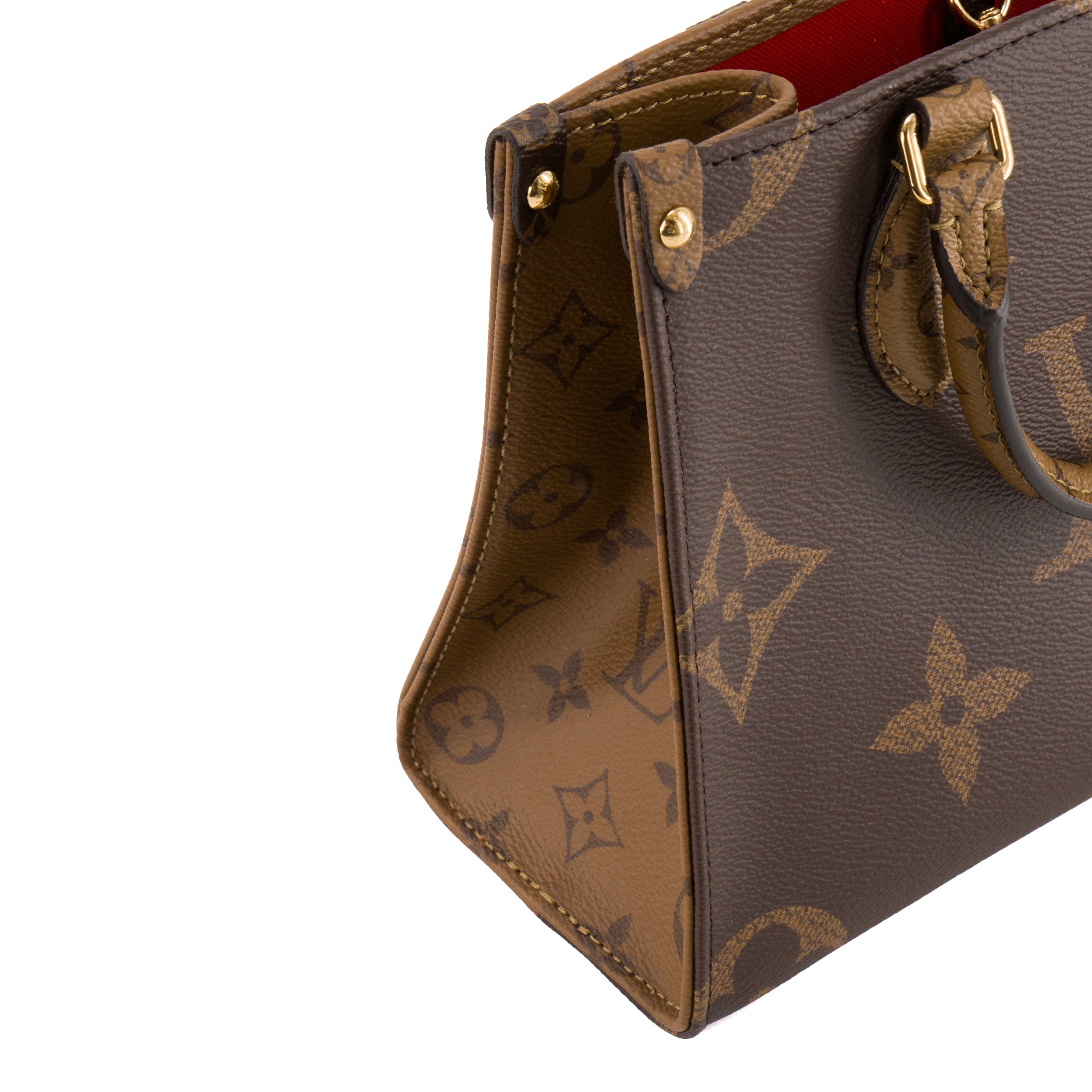 LOUIS VUITTON - Sac cabas OnTheGo PM Louis Vuitton en toile enduite monogrammée