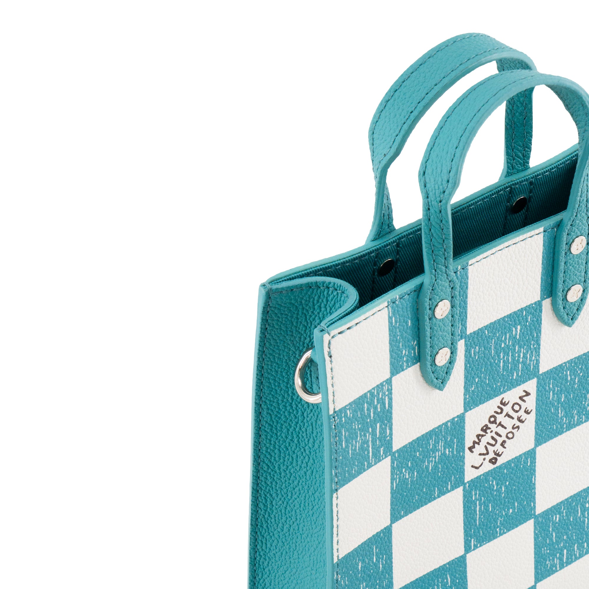 LOUIS VUITTON - Sac Cabas Plat Louis Vuitton toile enduite Damier Checkerboard