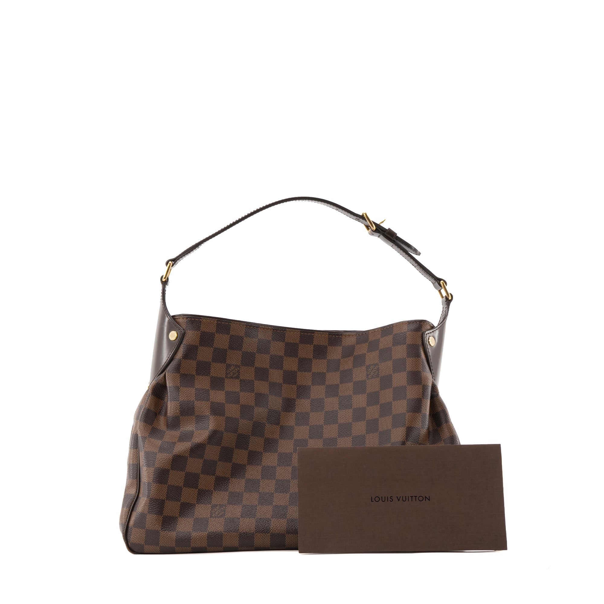 LOUIS VUITTON - Sac cabas Reggia Louis Vuitton en toile enduite damier ébène