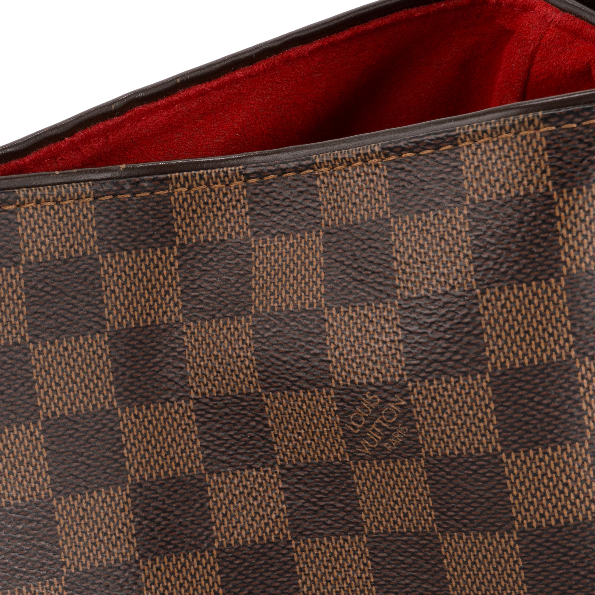 LOUIS VUITTON - Sac cabas Reggia Louis Vuitton en toile enduite damier ébène