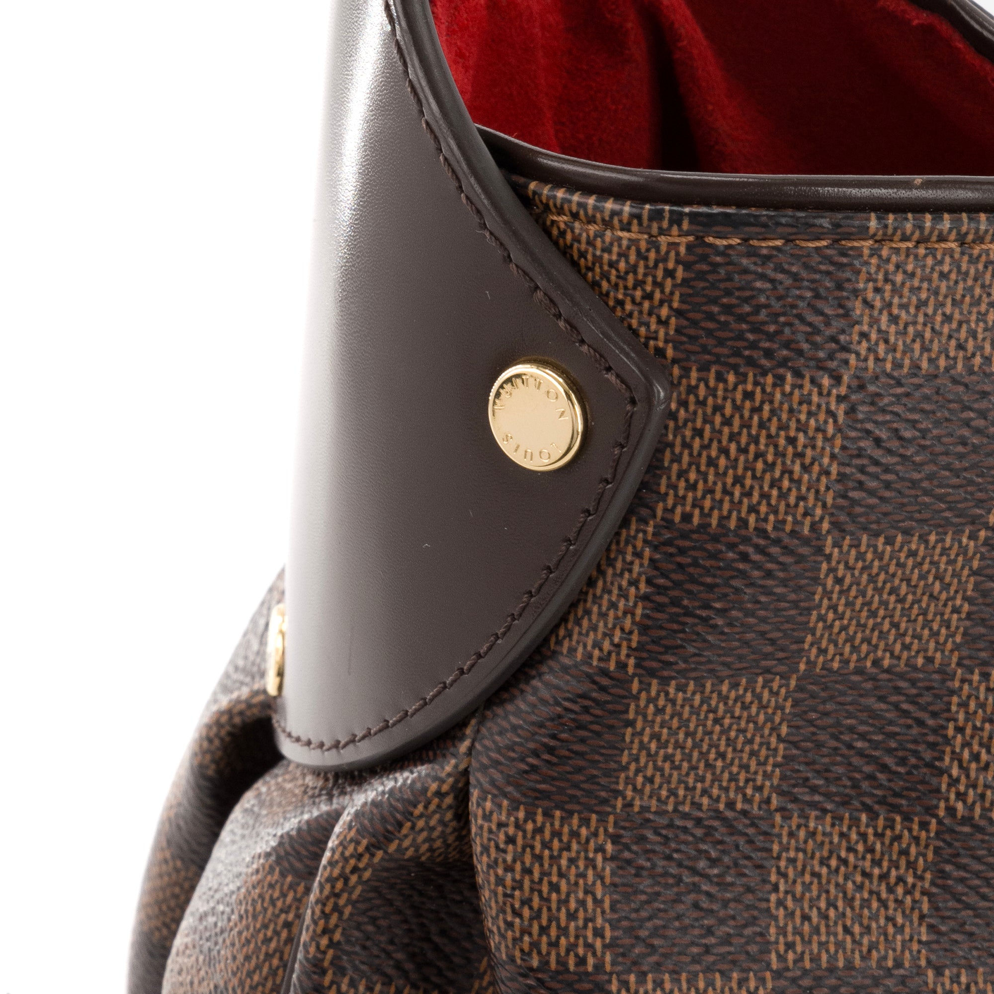 LOUIS VUITTON - Sac cabas Reggia Louis Vuitton en toile enduite damier ébène