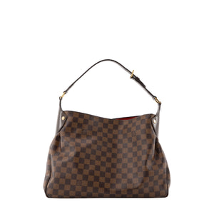 LOUIS VUITTON - Sac cabas Reggia Louis Vuitton en toile enduite damier ébène