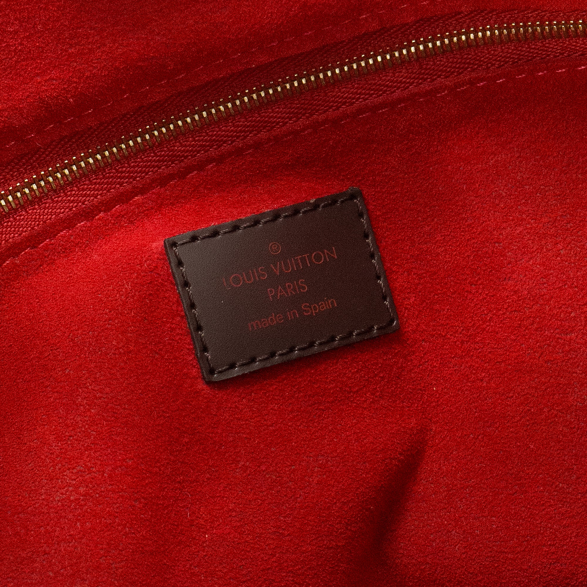 LOUIS VUITTON - Sac cabas Reggia Louis Vuitton en toile enduite damier ébène