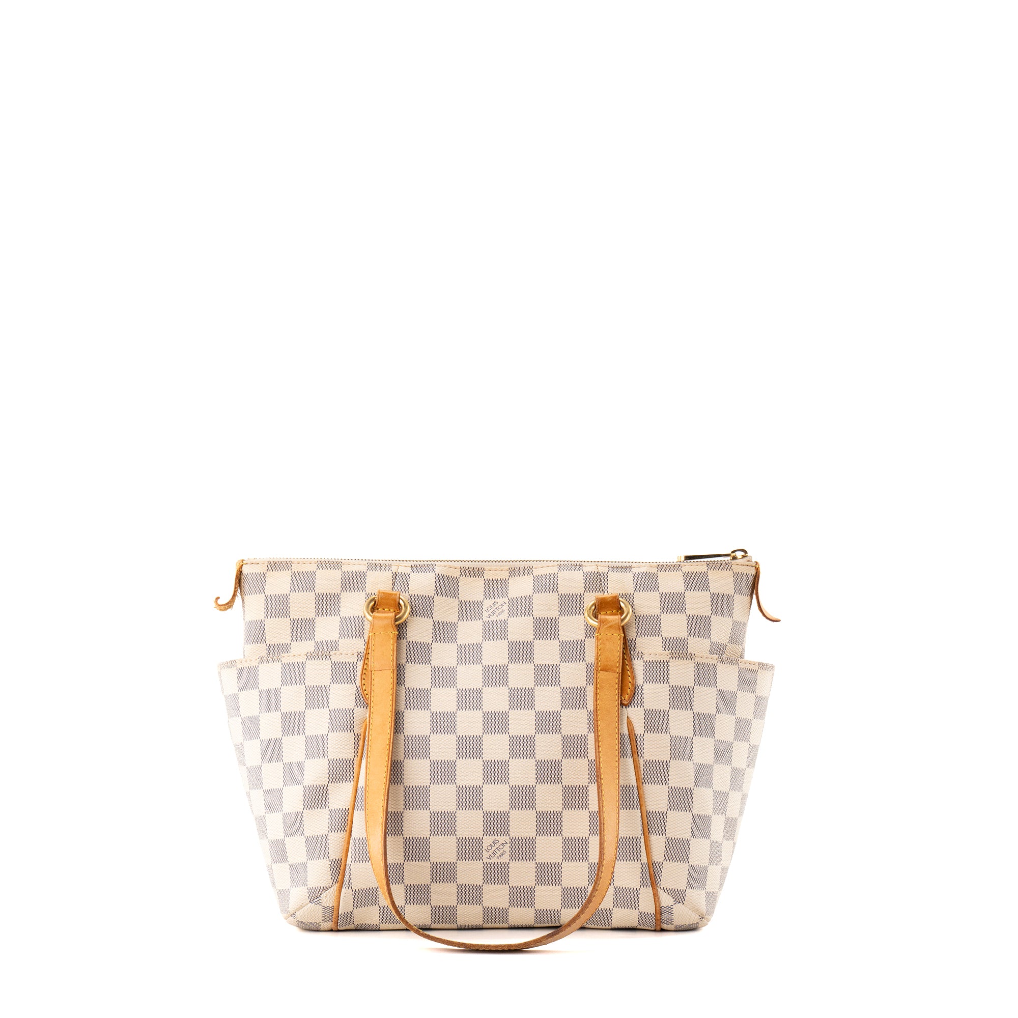 LOUIS VUITTON - Sac Cabas Totally Louis Vuitton en toile enduite damier azur vintage