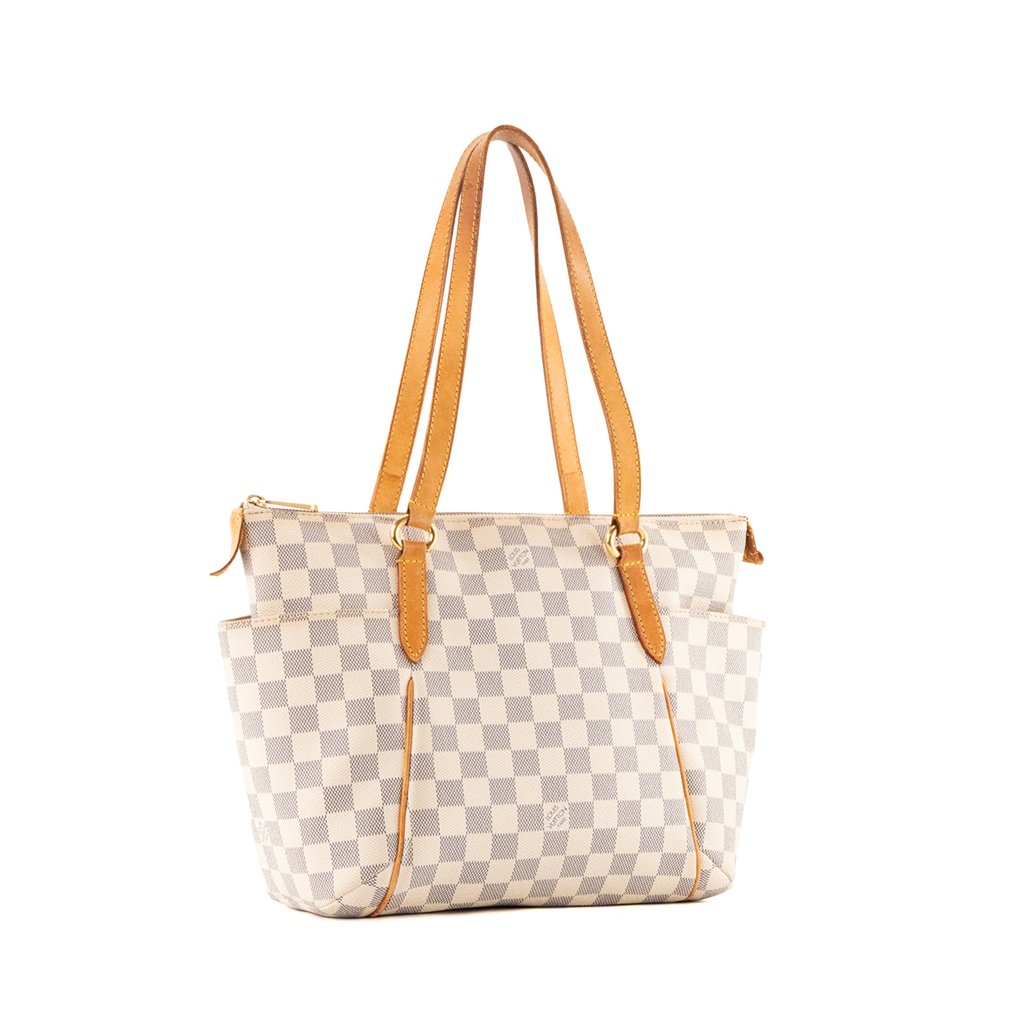 LOUIS VUITTON - Sac Cabas Totally Louis Vuitton en toile enduite damier azur vintage