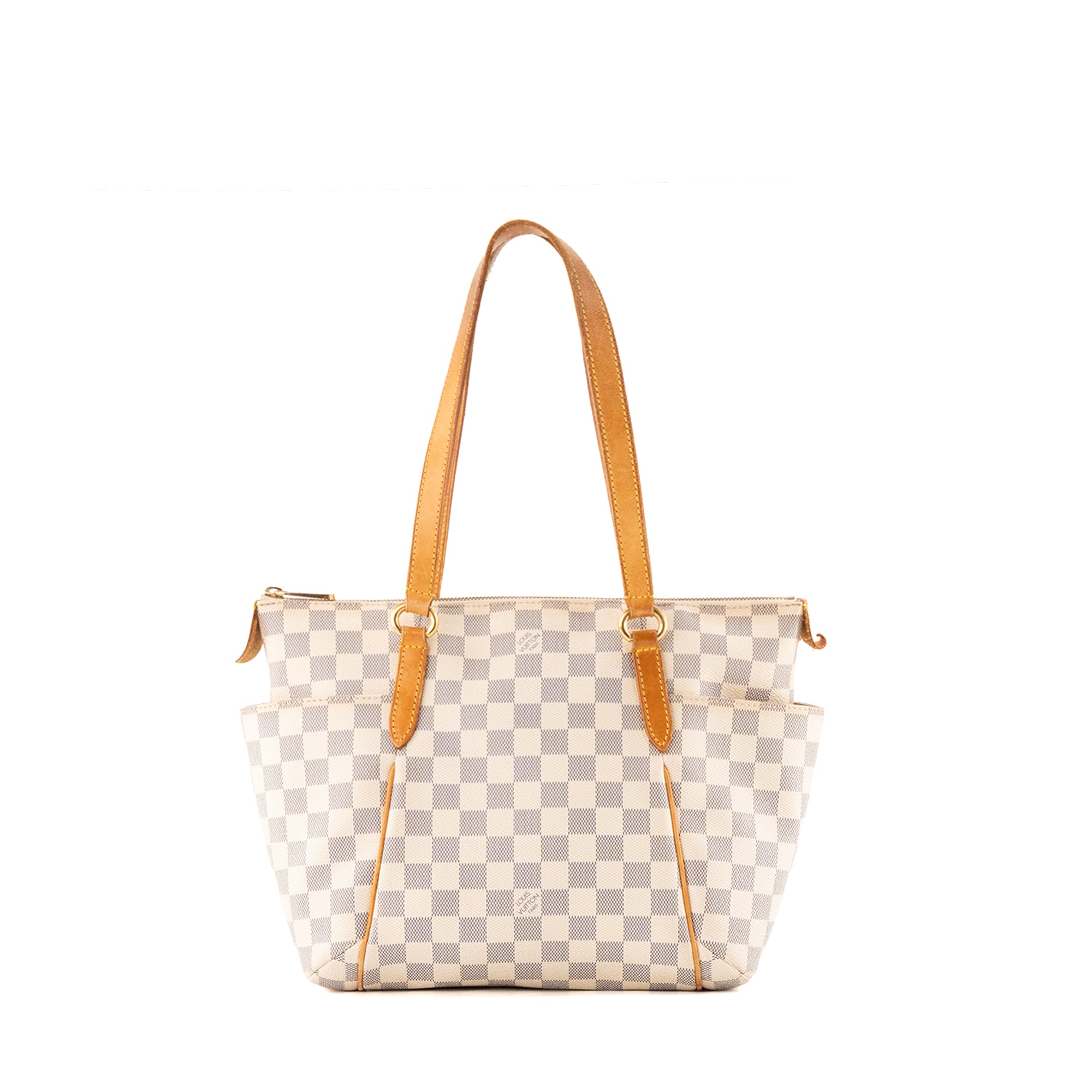 LOUIS VUITTON - Sac Cabas Totally Louis Vuitton en toile enduite damier azur vintage