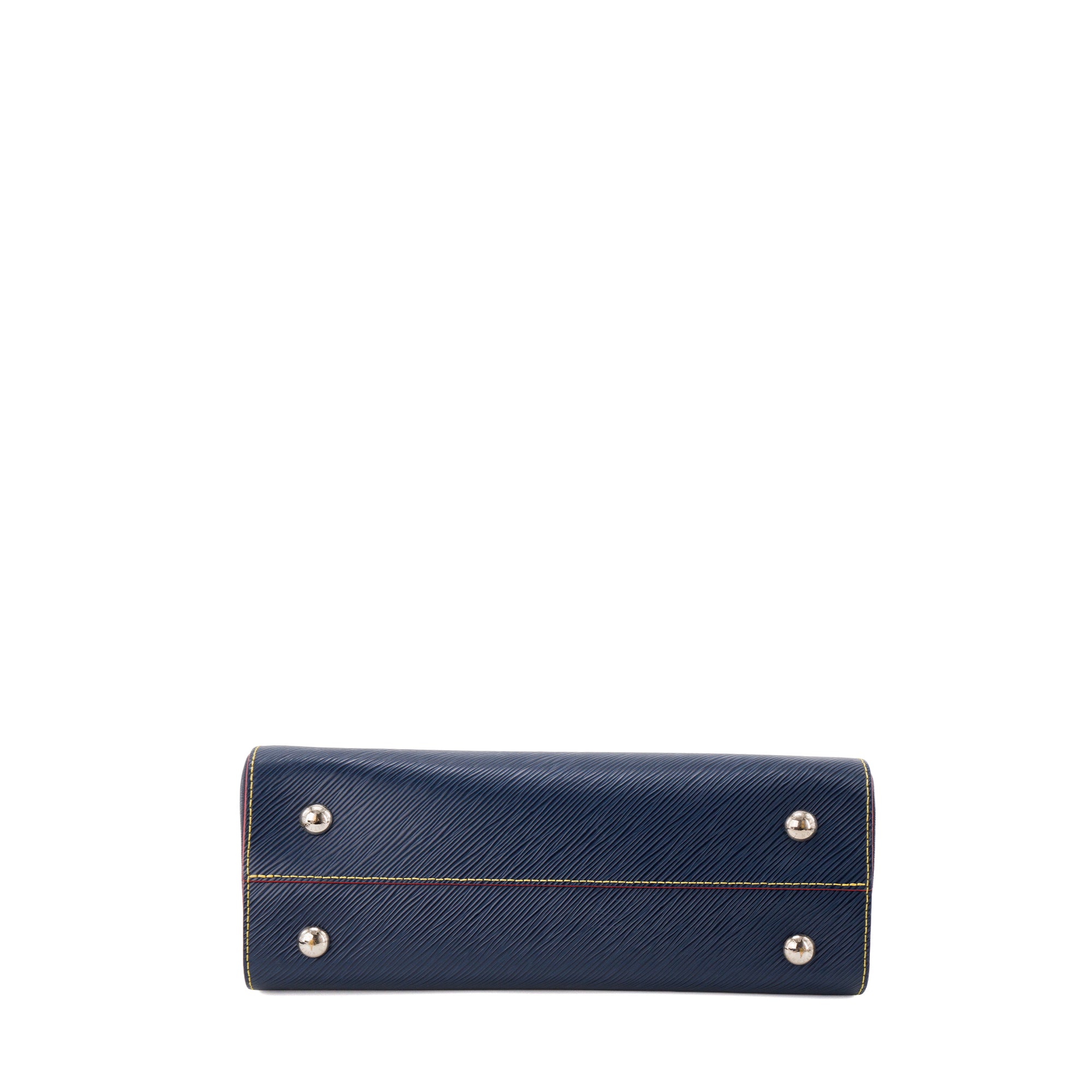 LOUIS VUITTON - Sac Cabas Twist Louis Vuitton en cuir épi bleu et rouge
