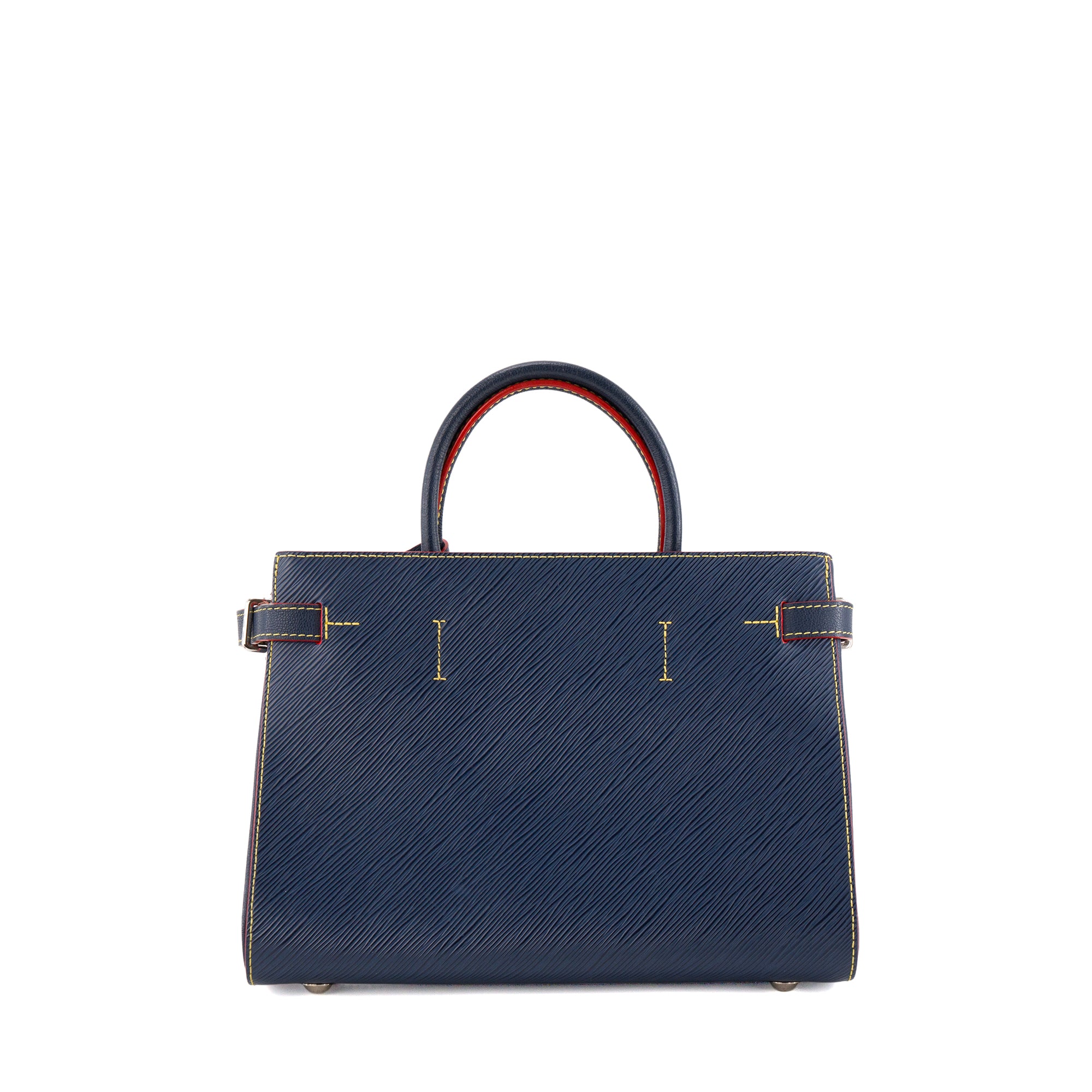 LOUIS VUITTON - Sac Cabas Twist Louis Vuitton en cuir épi bleu et rouge