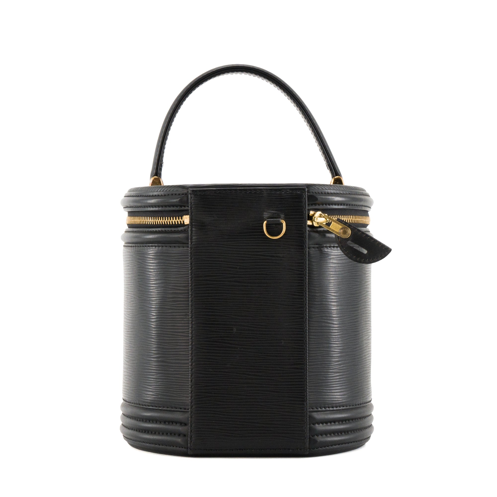 LOUIS VUITTON - Sac Cannes Louis Vuitton en cuir épi noir vintage