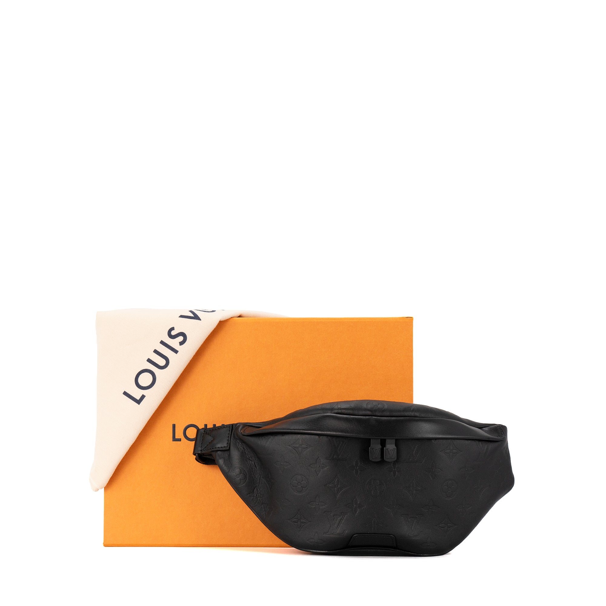 LOUIS VUITTON - Sac ceinture Discovery Louis Vuitton en cuir monogrammé noir