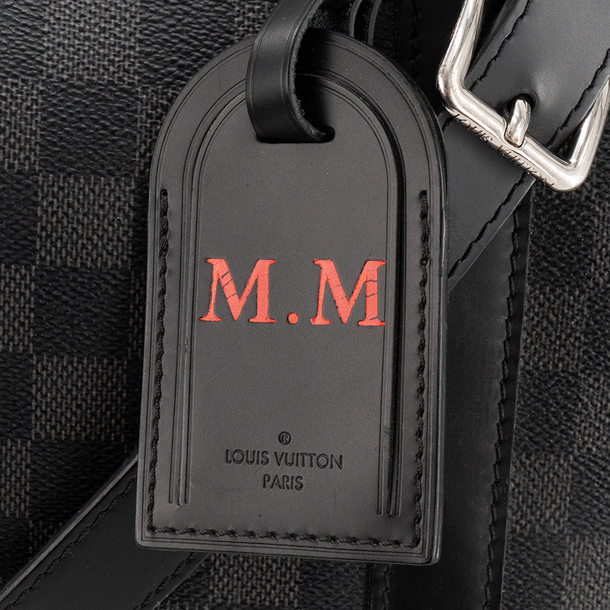 LOUIS VUITTON - Sac de voyage All day 50 Louis Vuitton en toile enduite damier graphite