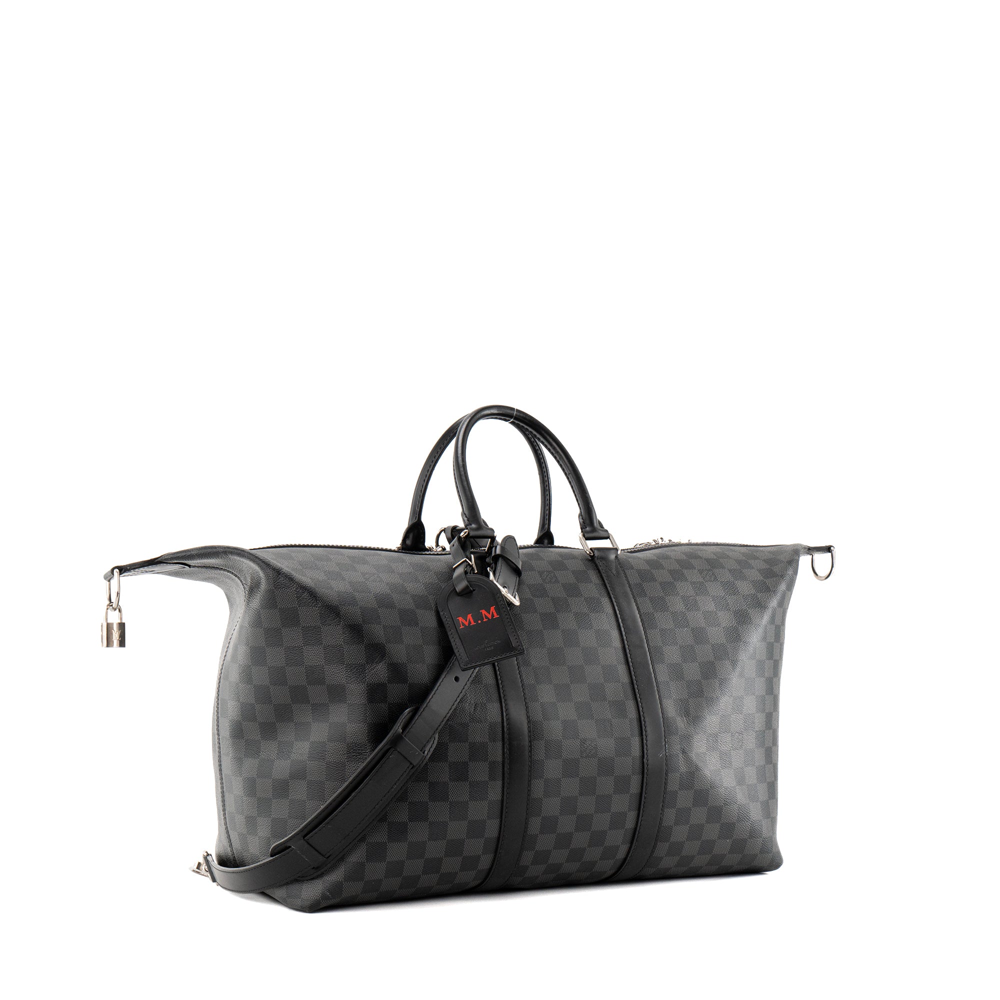 LOUIS VUITTON - Sac de voyage All day 50 Louis Vuitton en toile enduite damier graphite