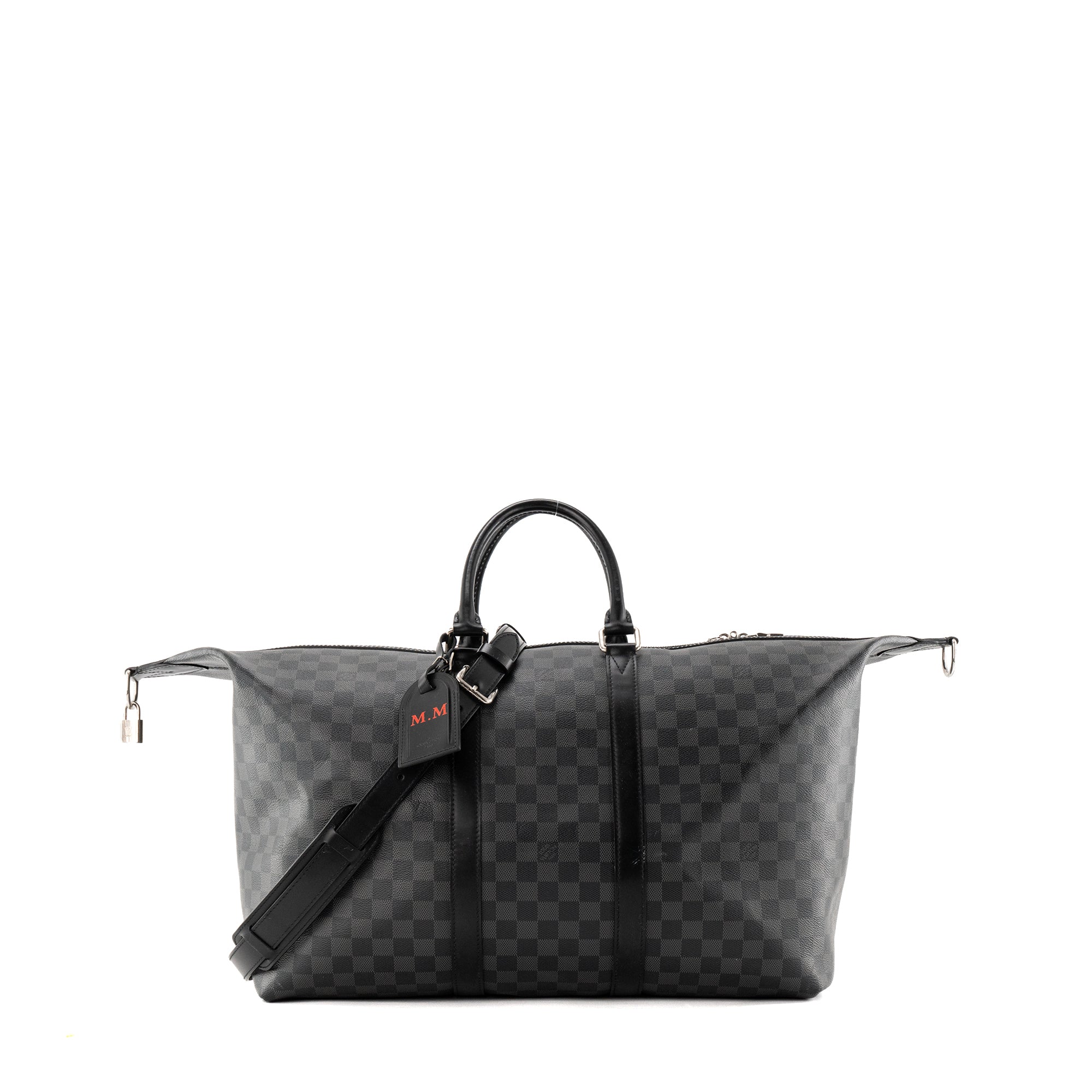 LOUIS VUITTON - Sac de voyage All day 50 Louis Vuitton en toile enduite damier graphite
