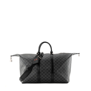LOUIS VUITTON - Sac de voyage All day 50 Louis Vuitton en toile enduite damier graphite