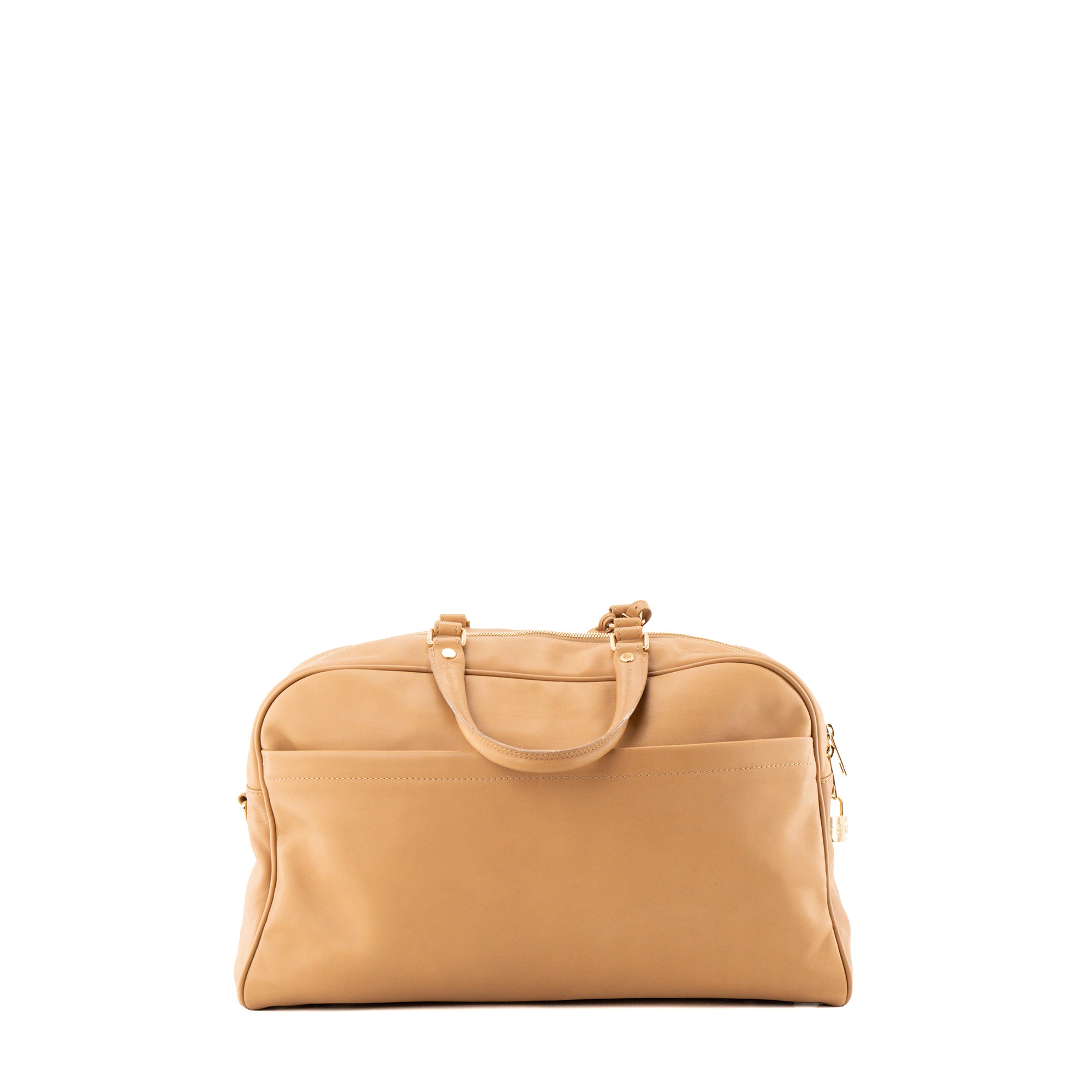 LOUIS VUITTON - Sac de voyage Flight Paname Jetlag Louis Vuitton en cuir lisse beige édition limitée