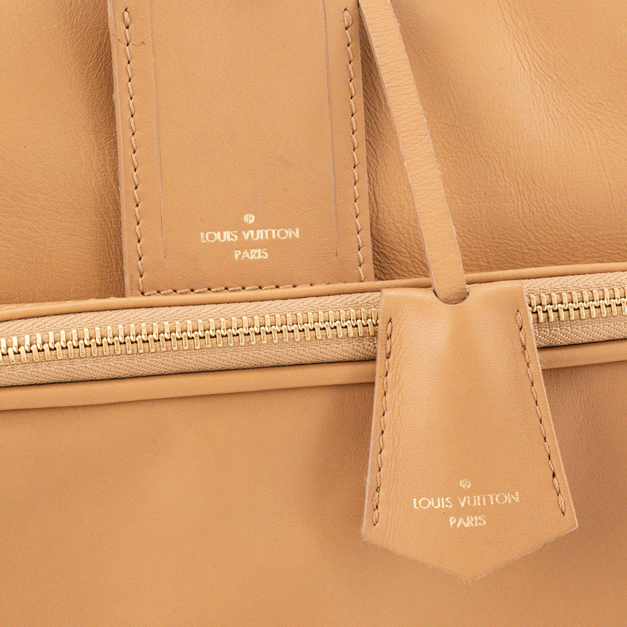 LOUIS VUITTON - Sac de voyage Flight Paname Jetlag Louis Vuitton en cuir lisse beige édition limitée