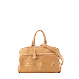 LOUIS VUITTON - Sac de voyage Flight Paname Jetlag Louis Vuitton en cuir lisse beige édition limitée