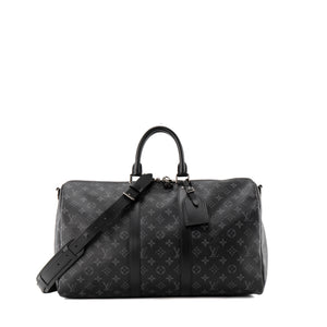 LOUIS VUITTON - Sac de voyage Keepall 45 Louis Vuitton en toile enduite monogrammée éclipse