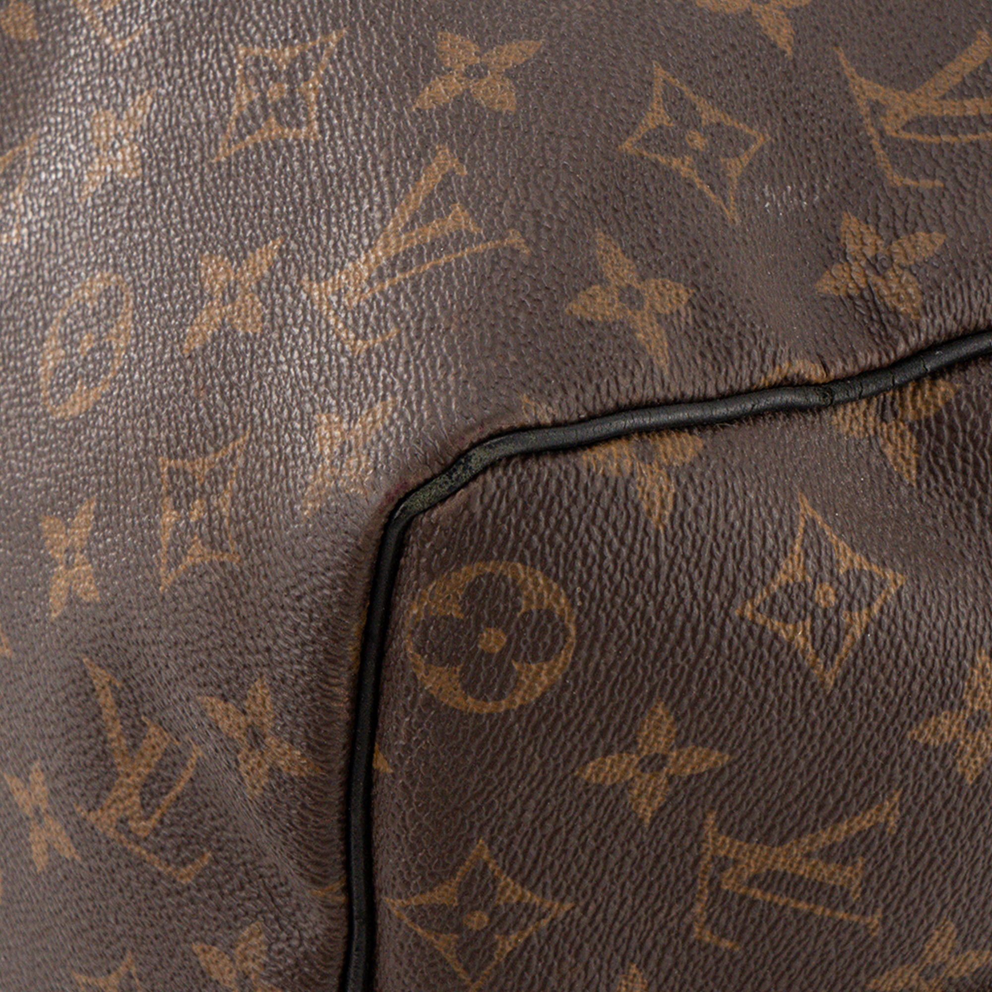 LOUIS VUITTON - Sac de voyage Keepall 45 Louis Vuitton en toile enduite monogrammée et cuir noir