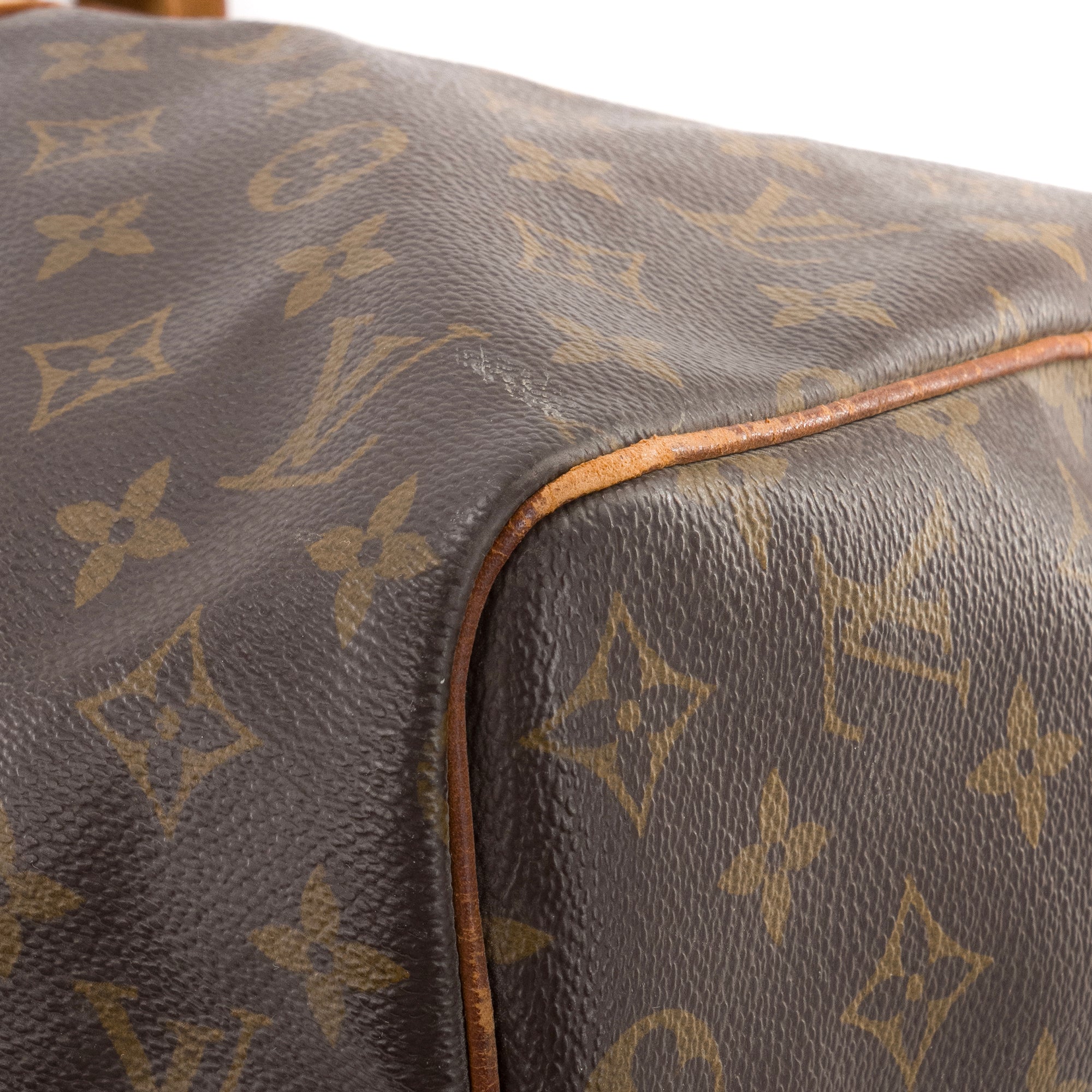 LOUIS VUITTON - Sac de voyage Keepall 45 Louis Vuitton en toile enduite monogrammée vintage