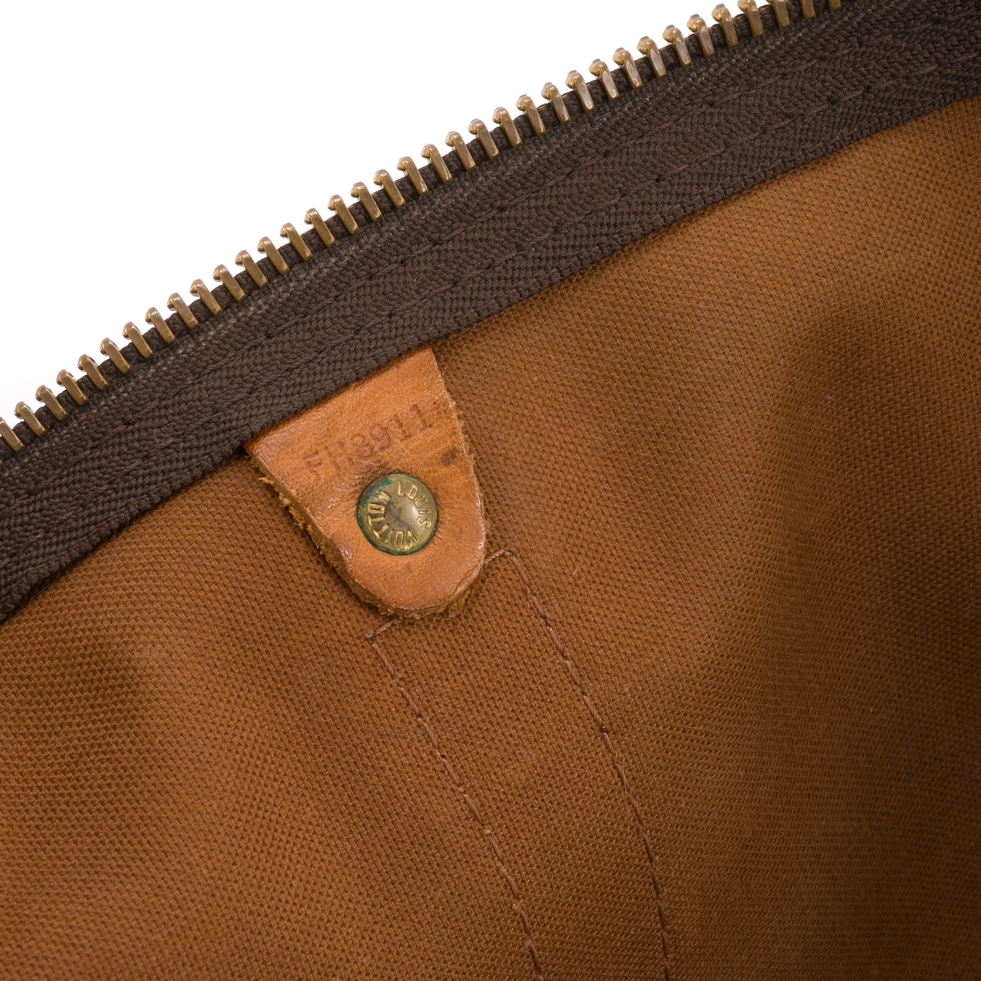 LOUIS VUITTON - Sac de voyage Keepall 45 Louis Vuitton en toile enduite monogrammée vintage