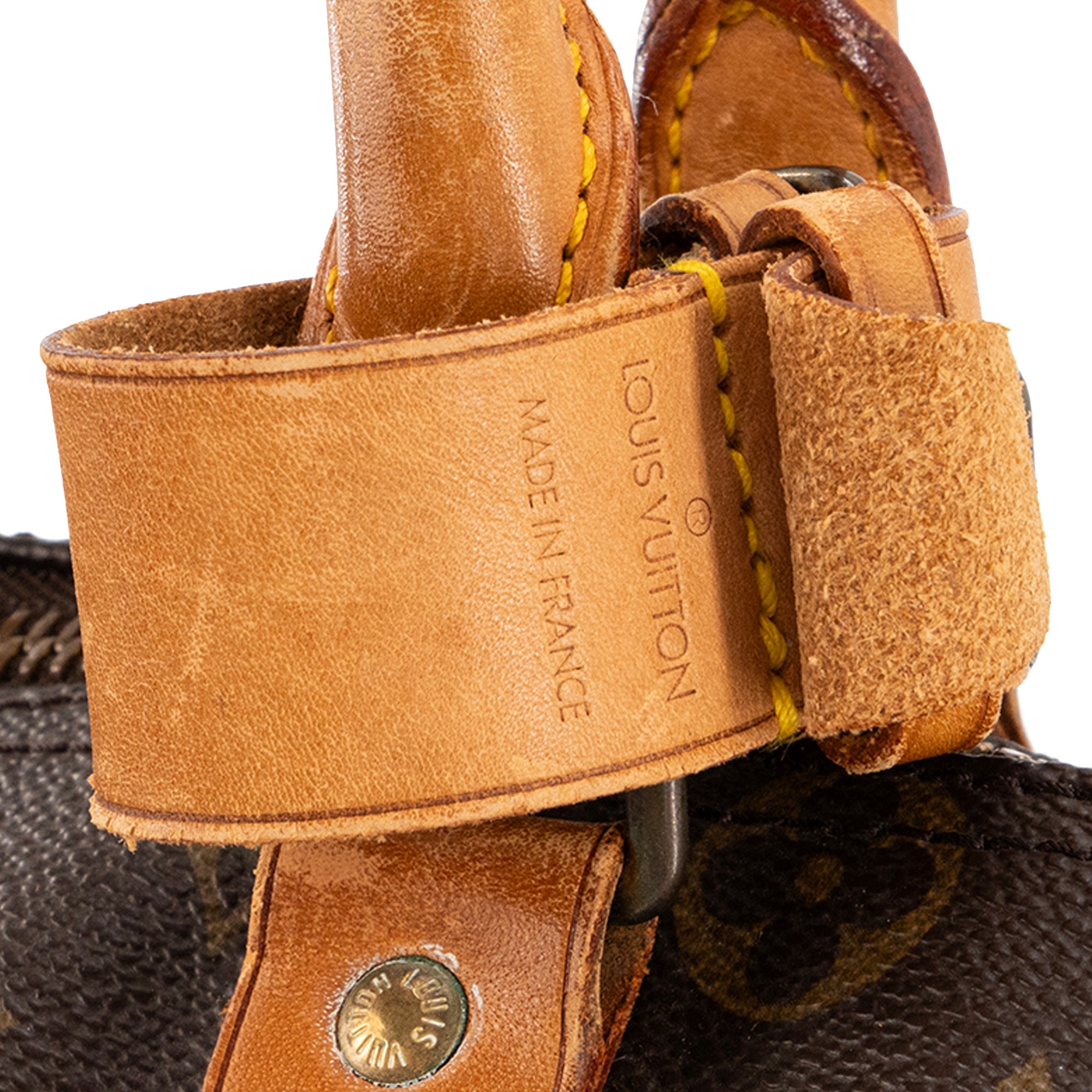 LOUIS VUITTON - Sac de voyage Keepall 45 Louis Vuitton en toile enduite monogrammée vintage