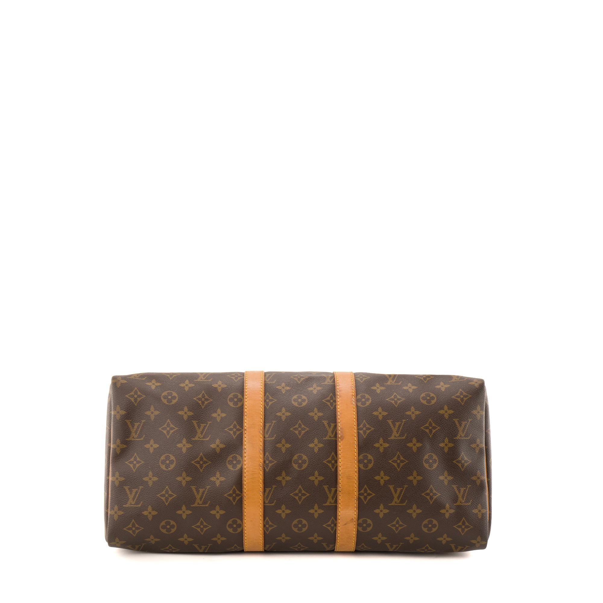 LOUIS VUITTON - Sac de voyage Keepall 45 Louis Vuitton en toile enduite monogrammée vintage