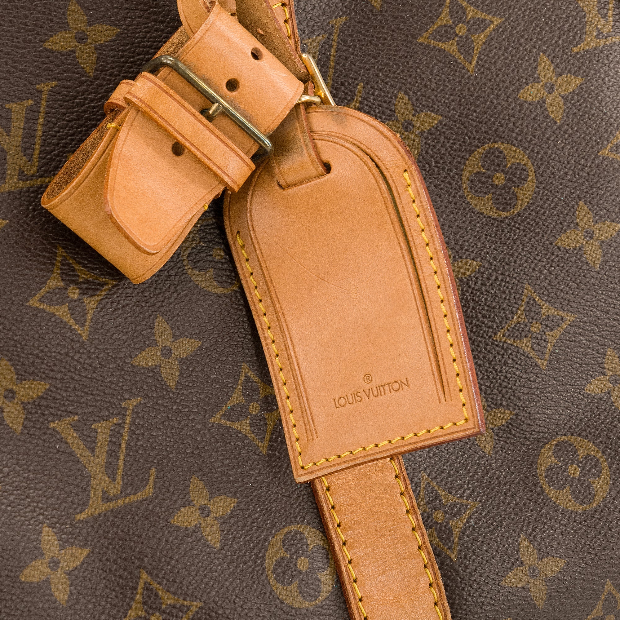 LOUIS VUITTON - Sac de voyage Keepall 45 Louis Vuitton en toile enduite monogrammée vintage