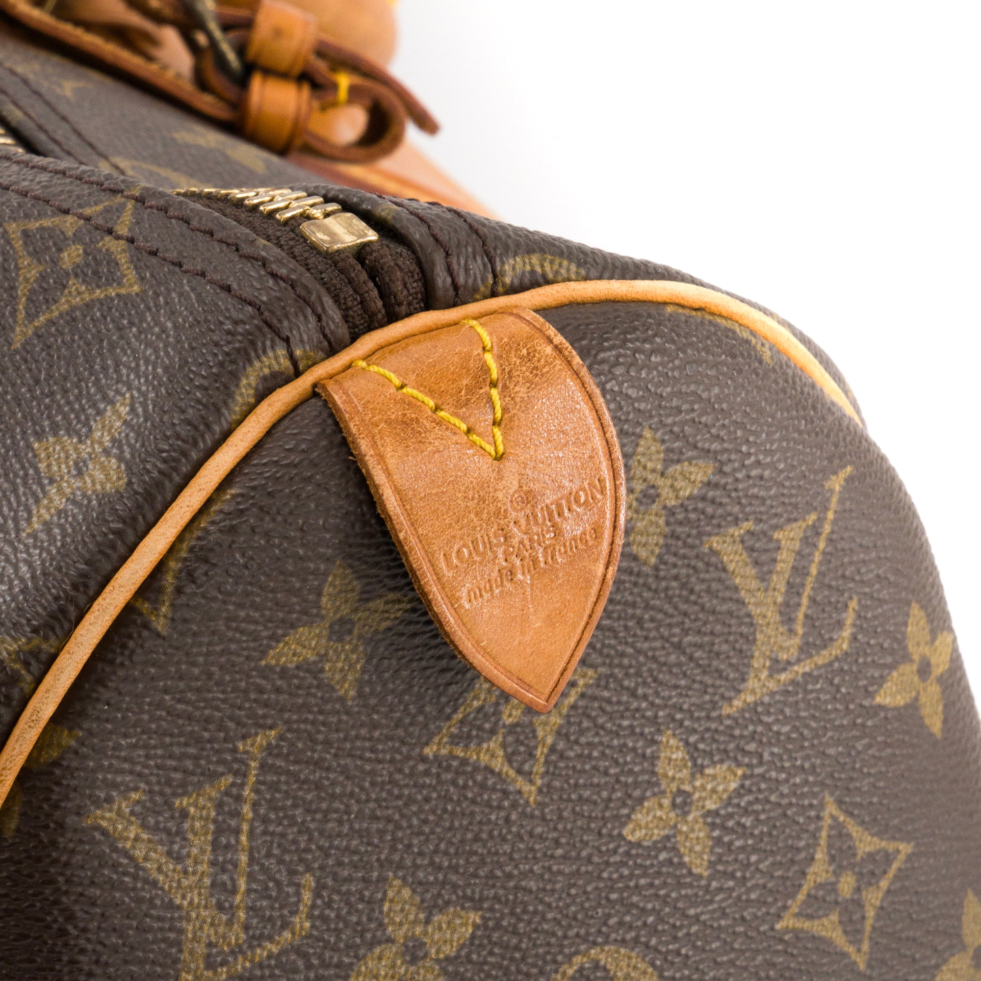 LOUIS VUITTON - Sac de voyage Keepall 45 Louis Vuitton en toile enduite monogrammée vintage