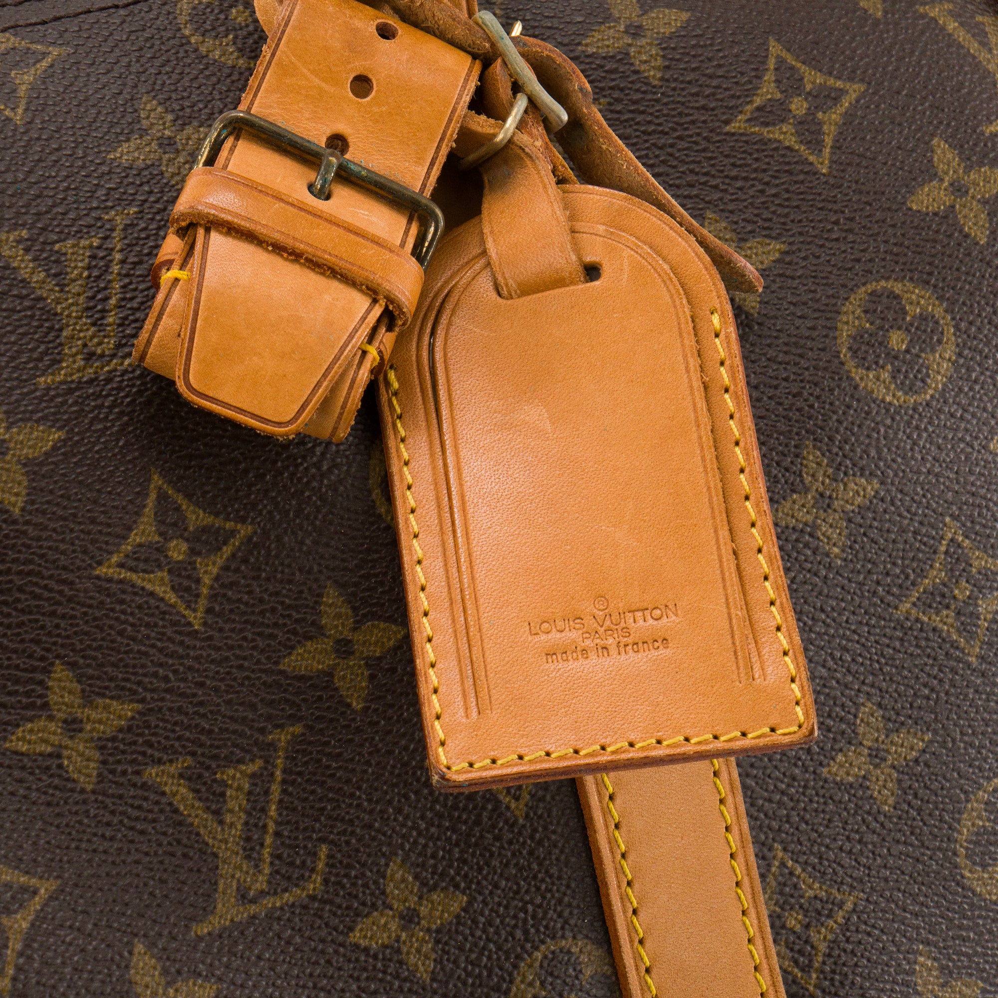 LOUIS VUITTON - Sac de voyage Keepall 45 Louis Vuitton en toile enduite monogrammée vintage