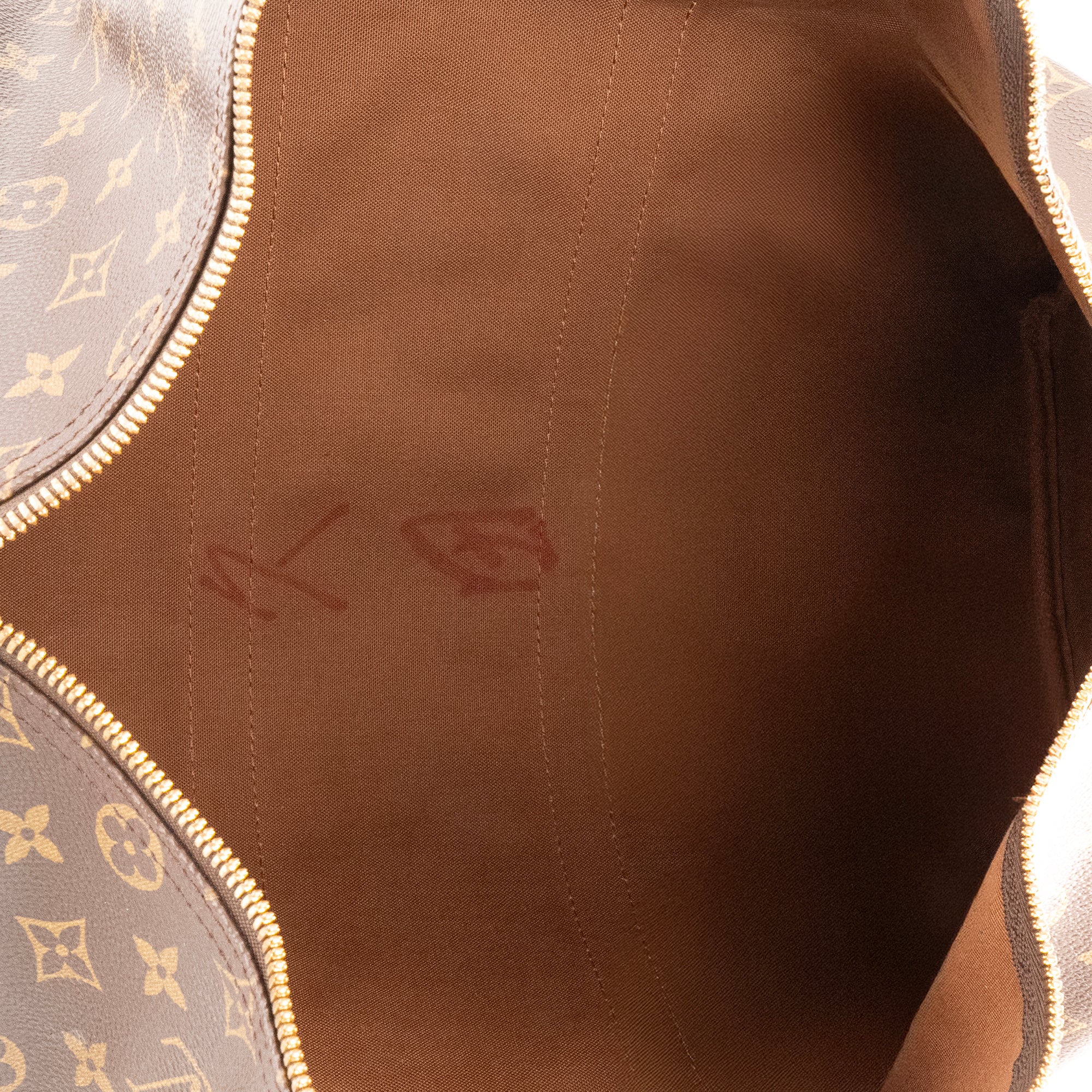 LOUIS VUITTON - Sac de voyage Keepall 45 Louis Vuitton en toile enduite monogrammée vintage