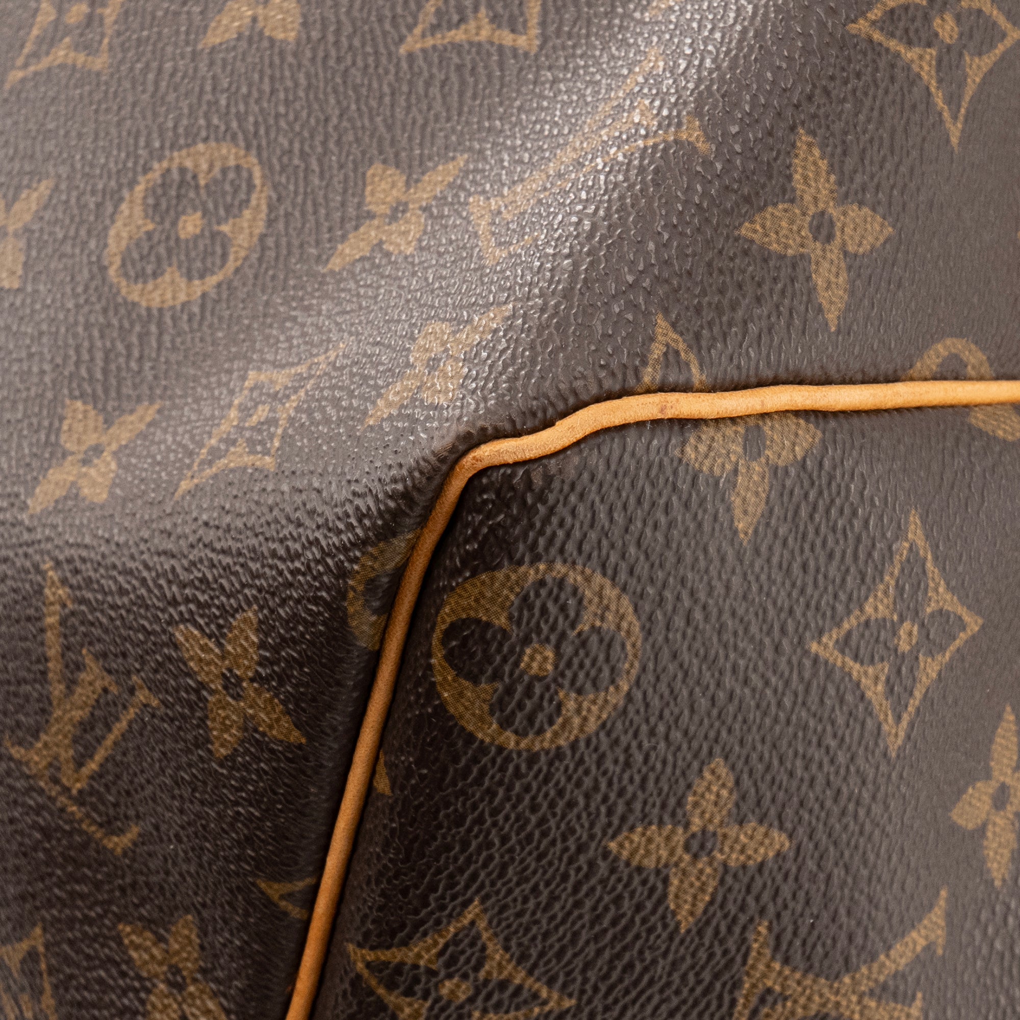 LOUIS VUITTON - Sac de voyage Keepall 45 Louis Vuitton en toile enduite monogrammée vintage