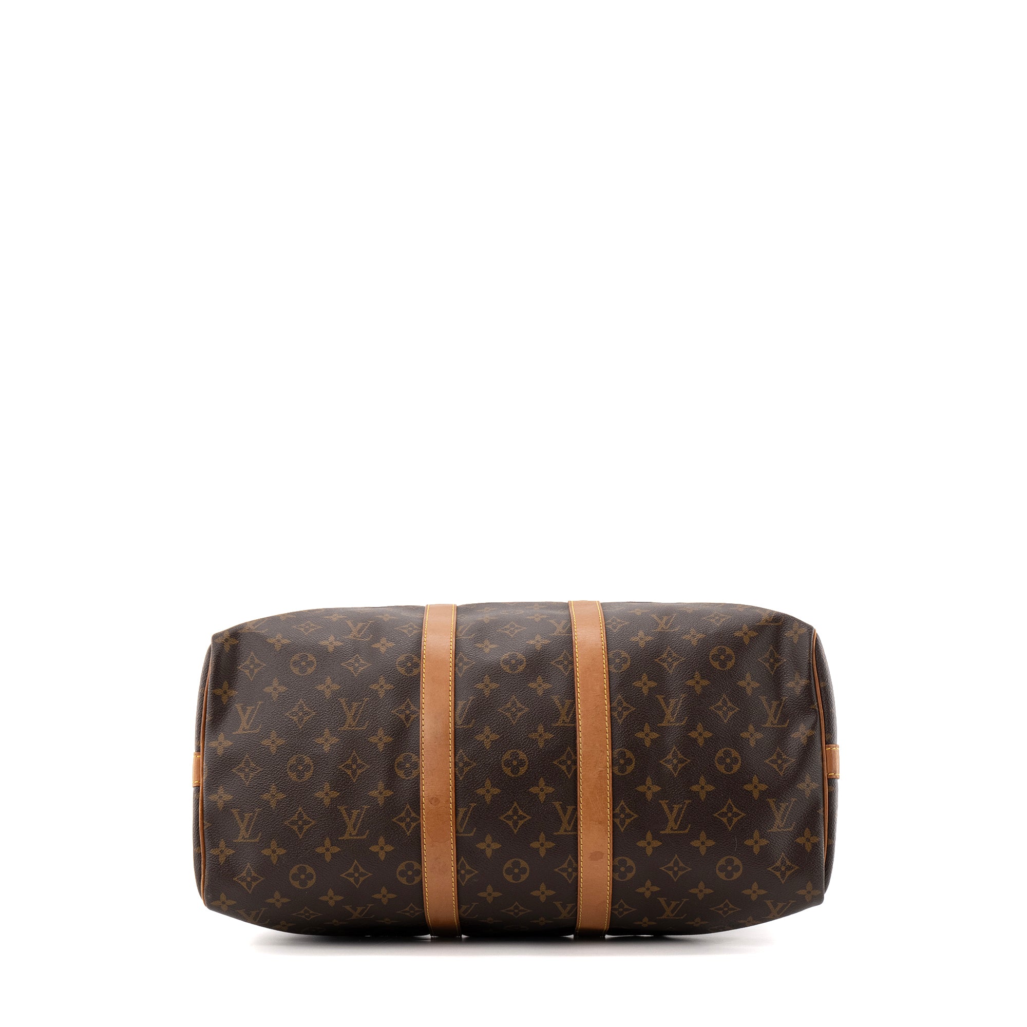 LOUIS VUITTON - Sac de voyage Keepall 45 Louis Vuitton en toile enduite monogrammée vintage