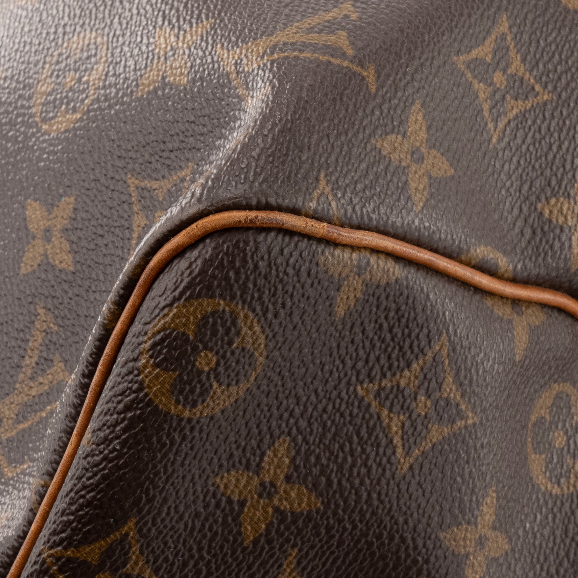LOUIS VUITTON - Sac de voyage Keepall 45 Louis Vuitton en toile enduite monogrammée vintage