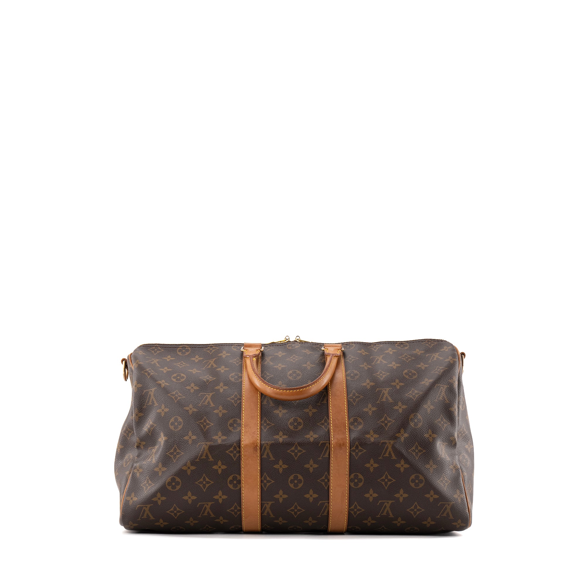 LOUIS VUITTON - Sac de voyage Keepall 45 Louis Vuitton en toile enduite monogrammée vintage