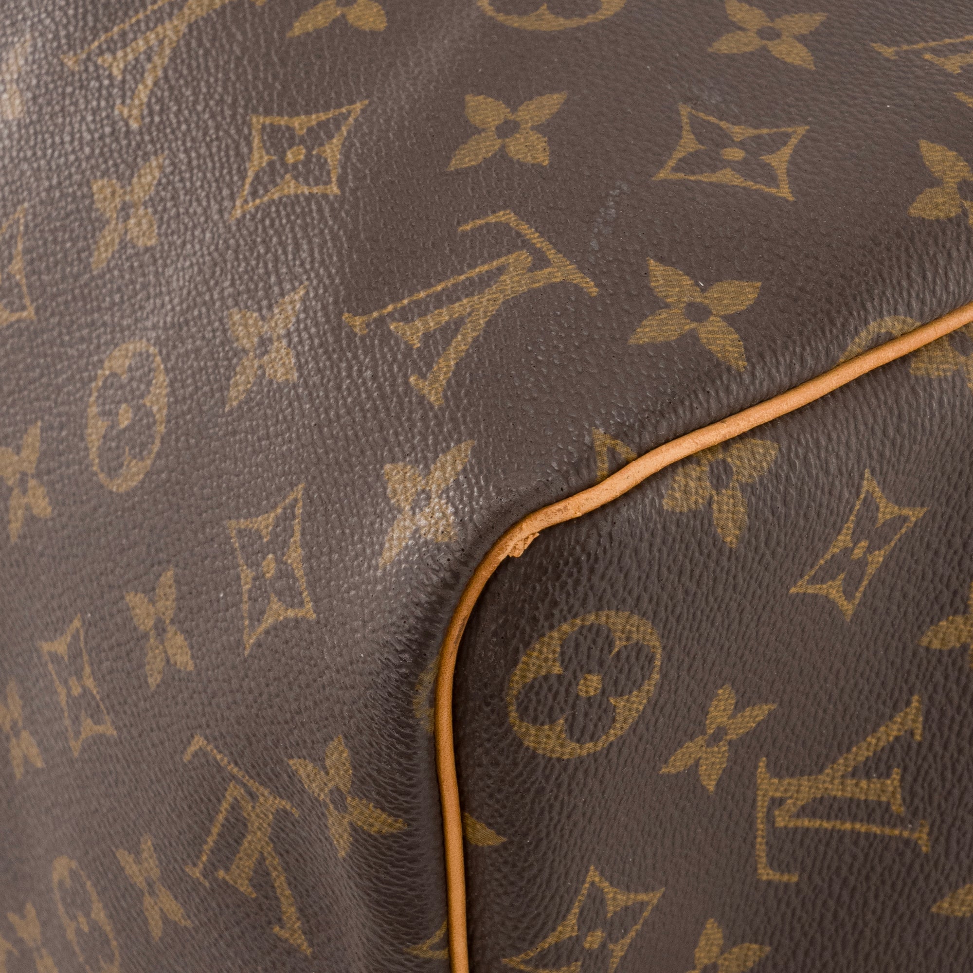 LOUIS VUITTON - Sac de voyage Keepall 45 Louis Vuitton en toile enduite monogrammée vintage