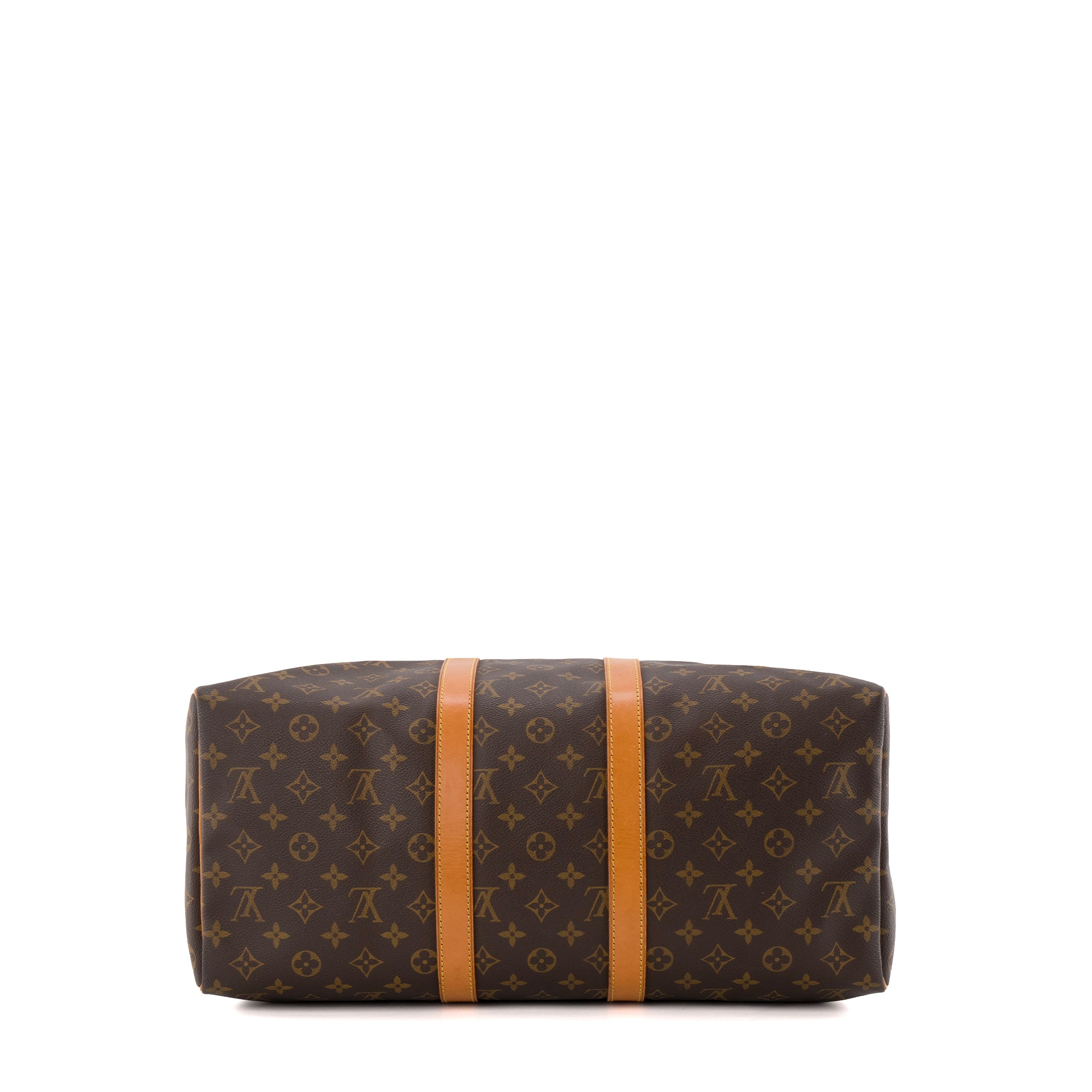 LOUIS VUITTON - Sac de voyage Keepall 45 Louis Vuitton en toile enduite monogrammée vintage