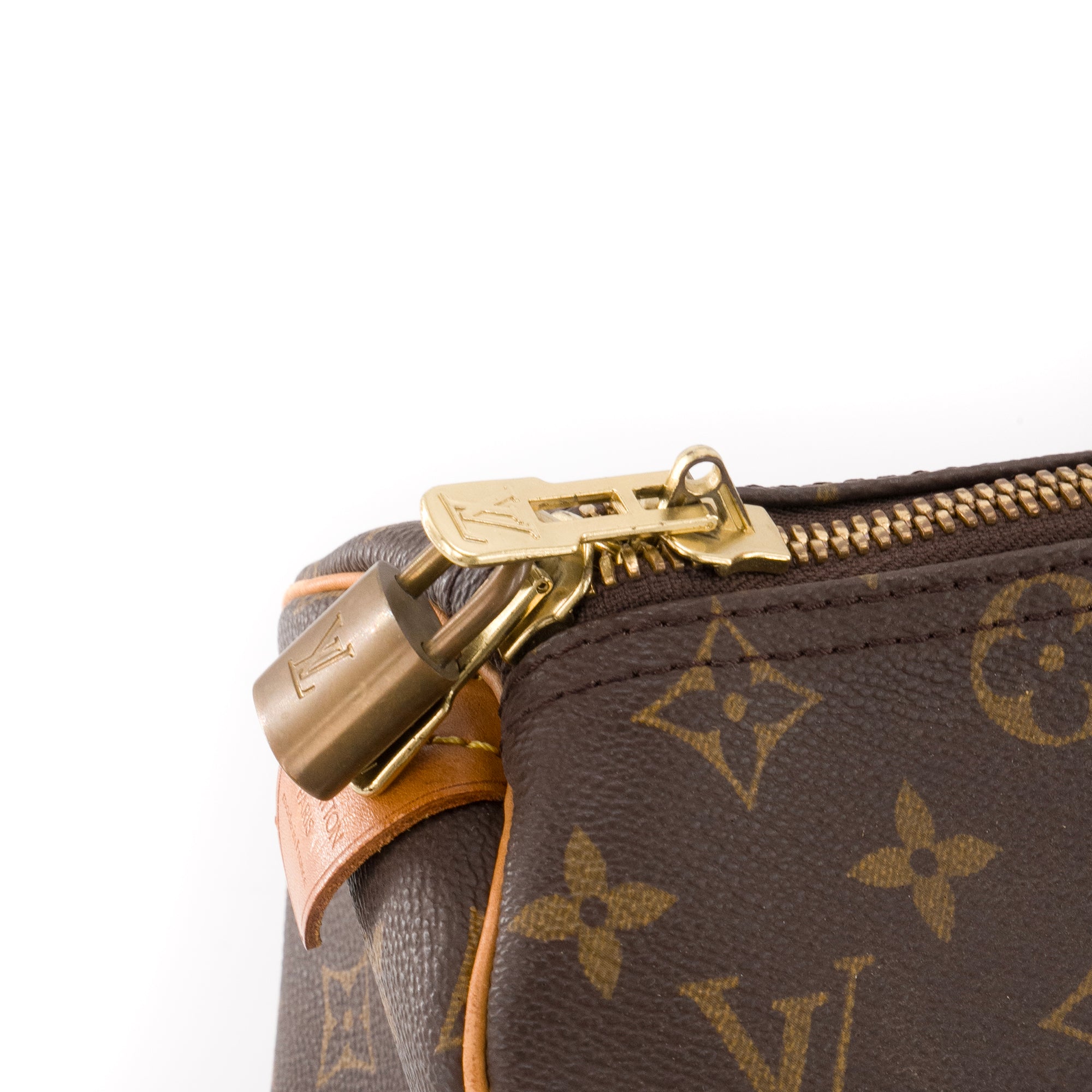 LOUIS VUITTON - Sac de voyage Keepall 45 Louis Vuitton en toile enduite monogrammée vintage